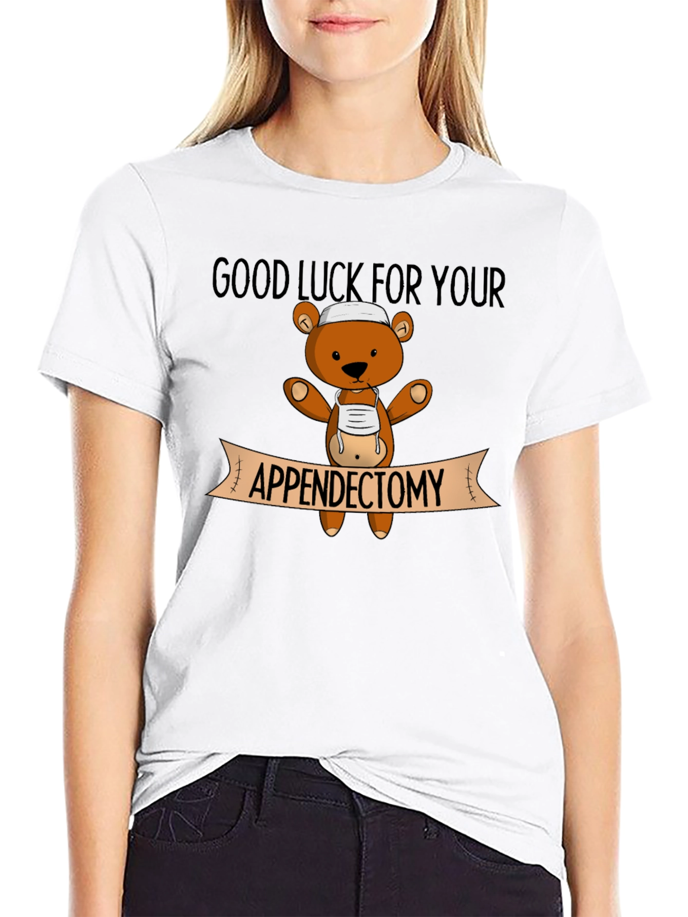 Good Luck Appendectomy Bear T-Shirt