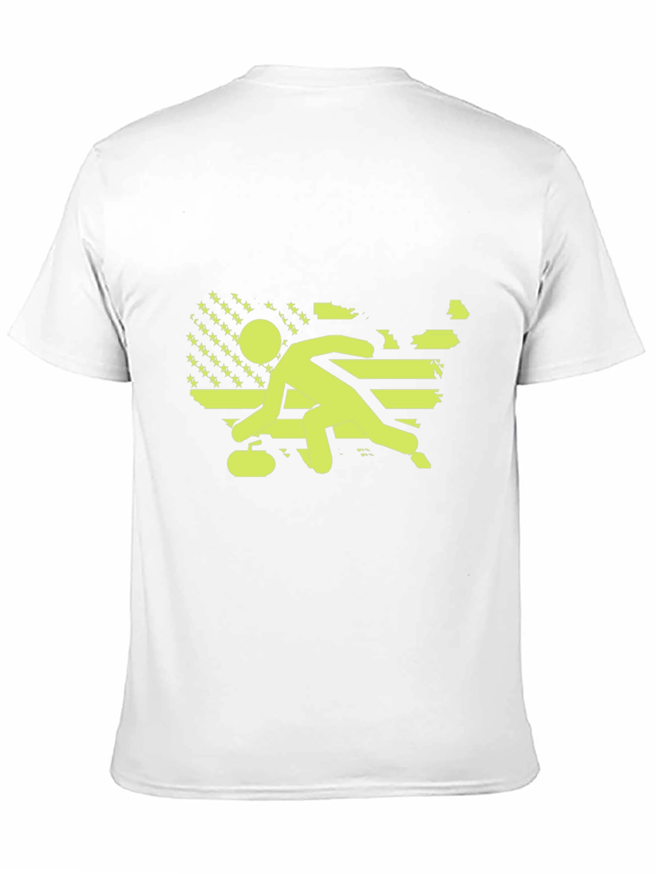 Curling USA Flag T-Shirt
