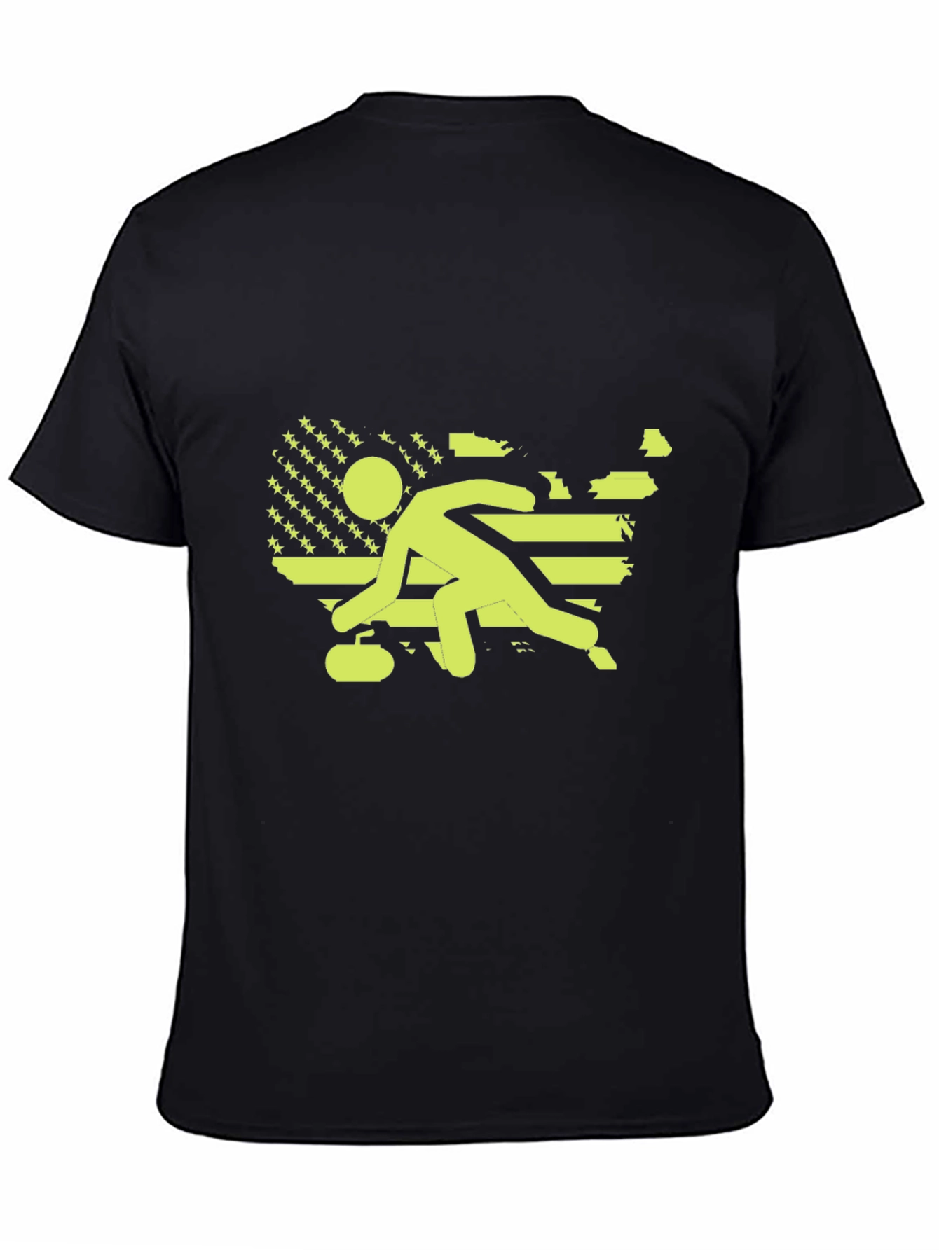 Curling USA Flag T-Shirt