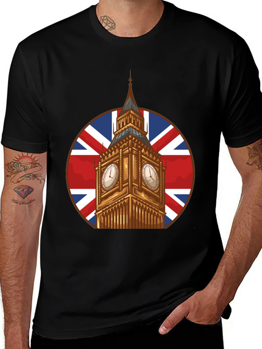 Big Ben Union Jack Graphic T-Shirt