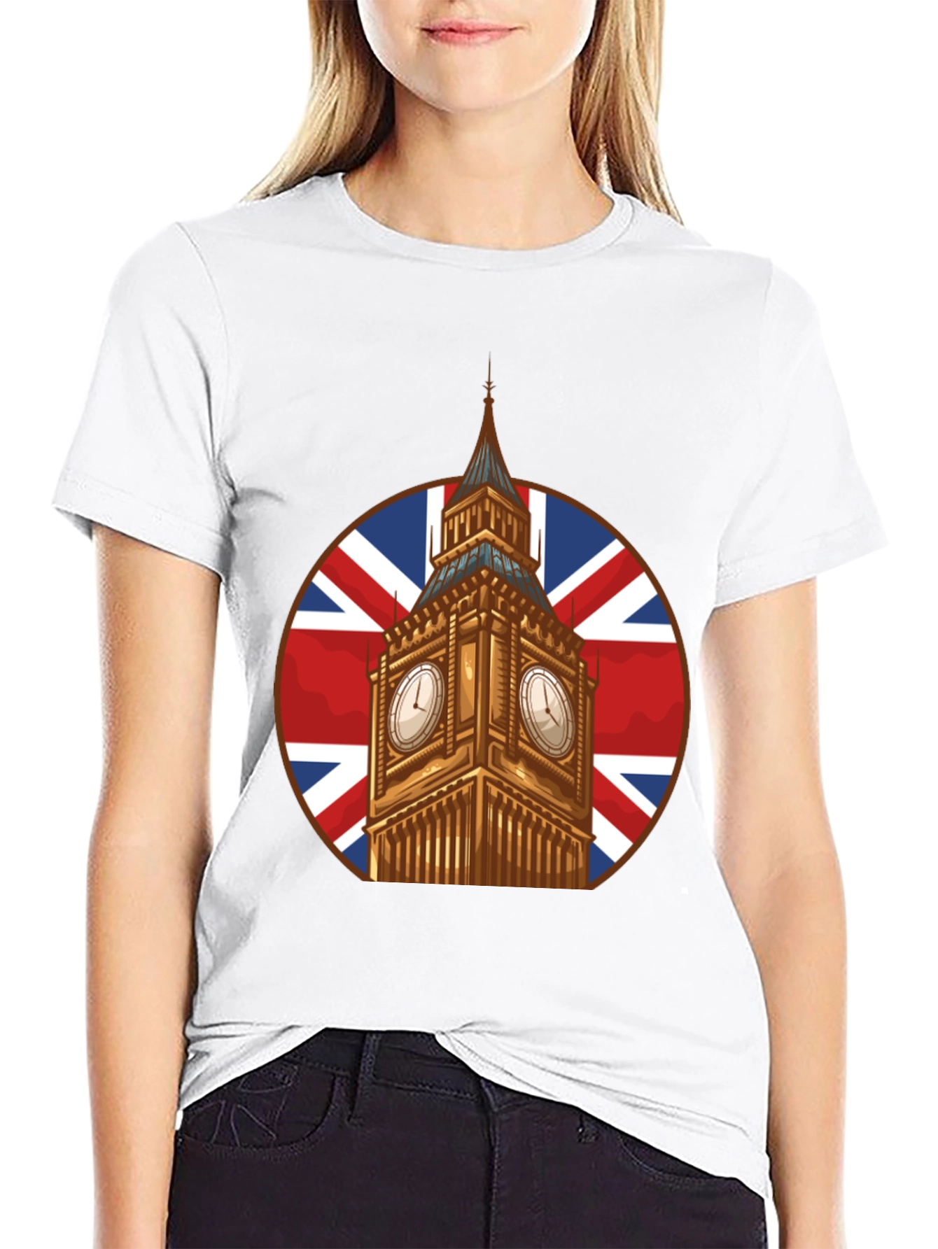 Big Ben Union Jack Graphic T-Shirt