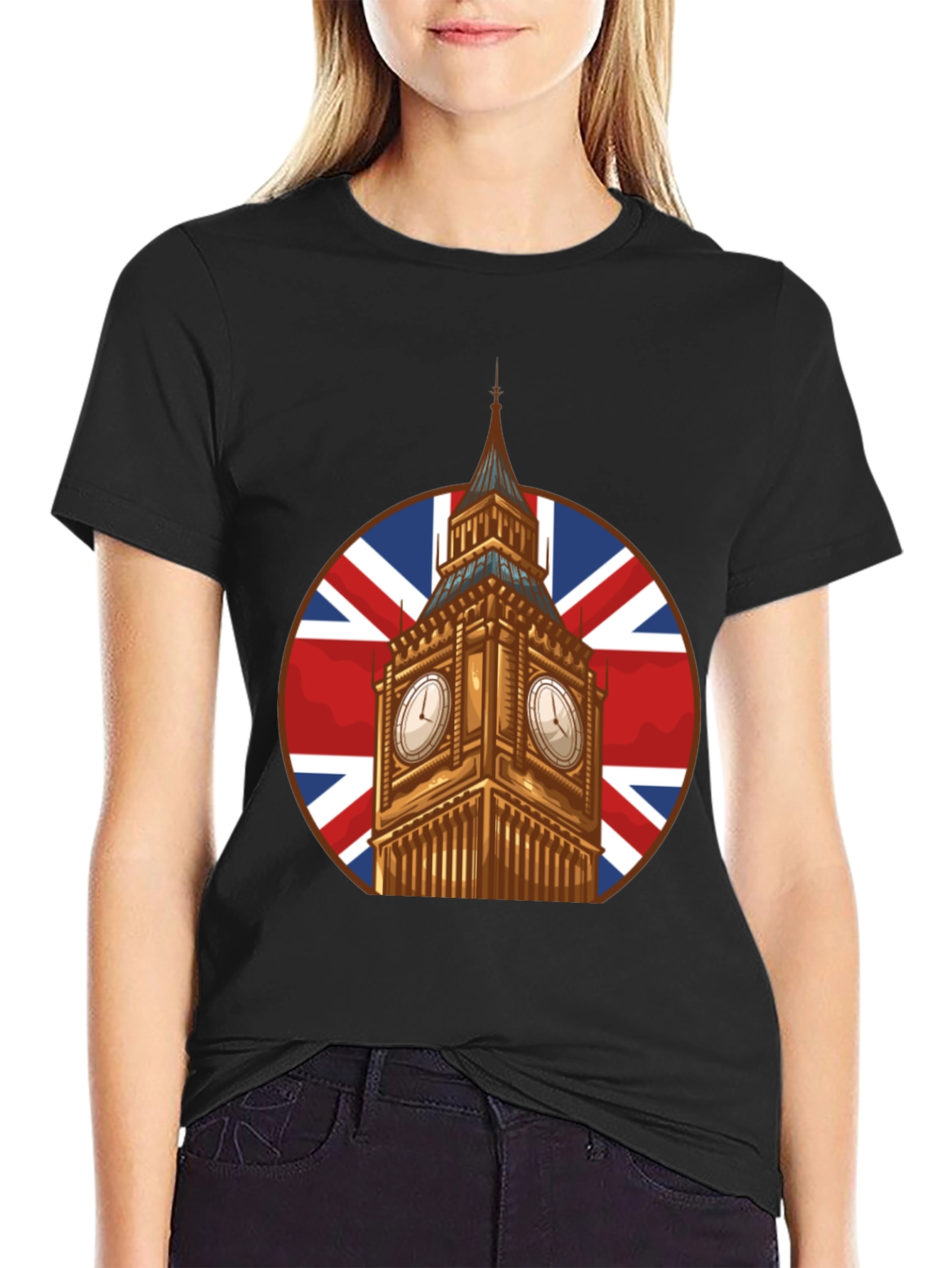 Big Ben Union Jack Graphic T-Shirt