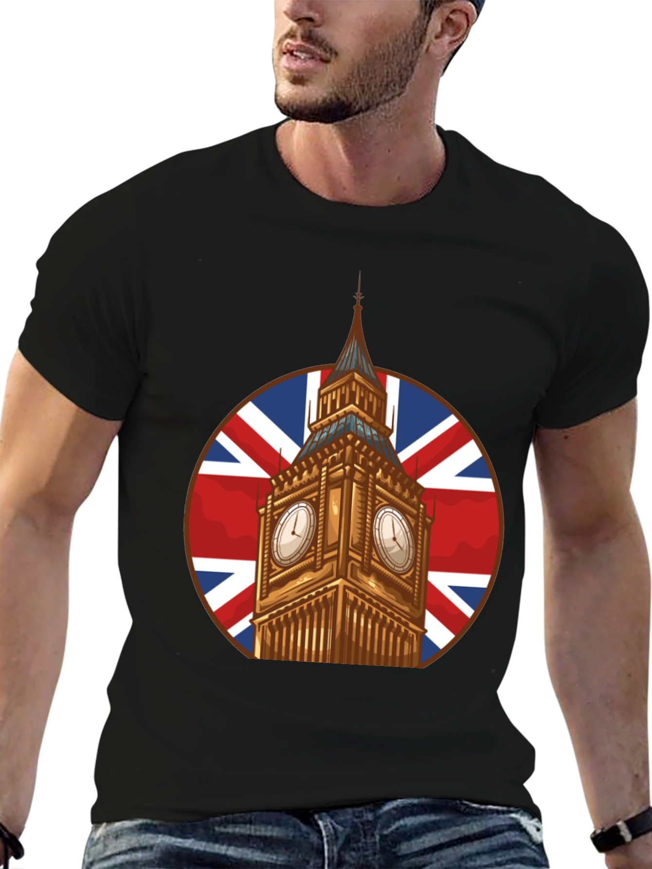 Big Ben Union Jack Graphic T-Shirt