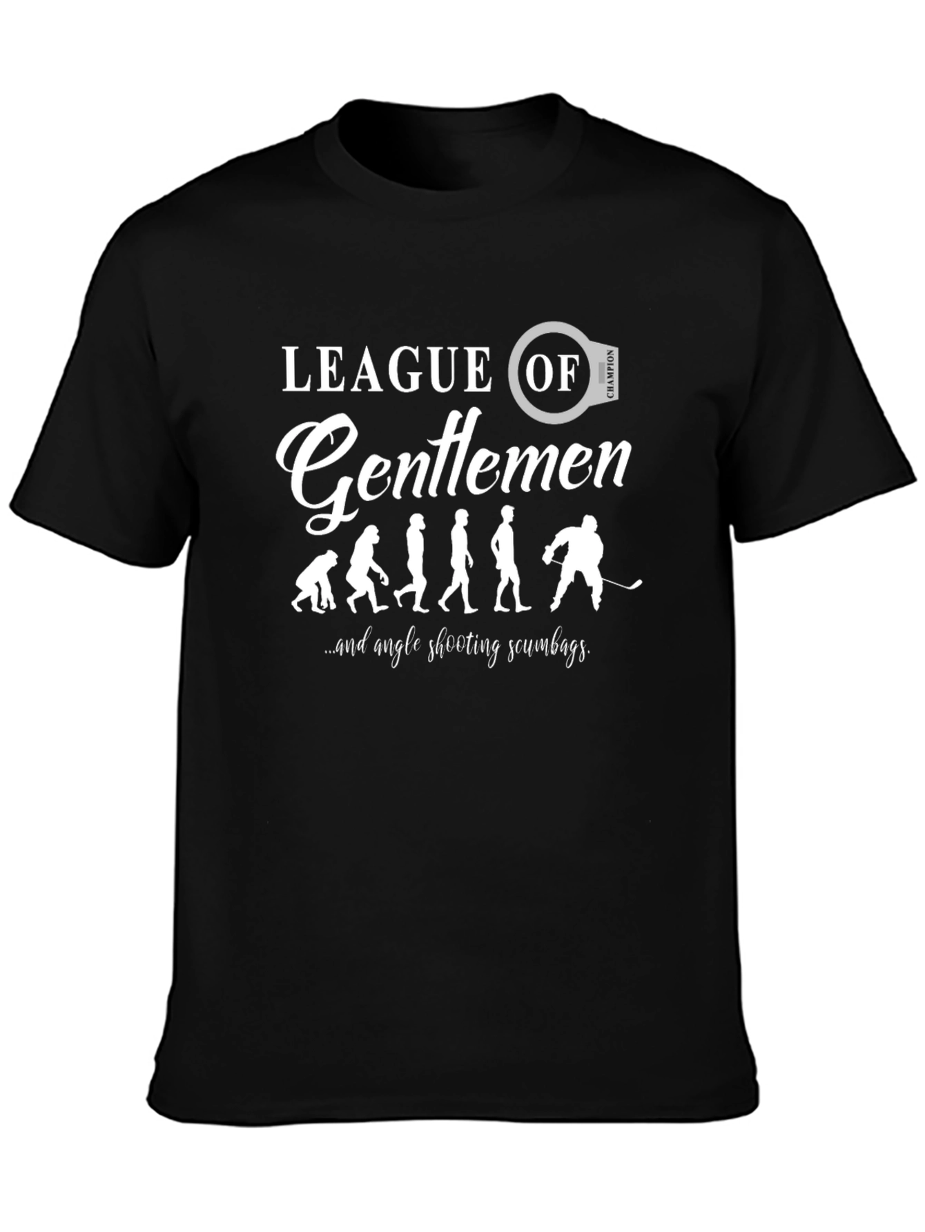 League of Gentlemen Hockey Evolution Black T-Shirt