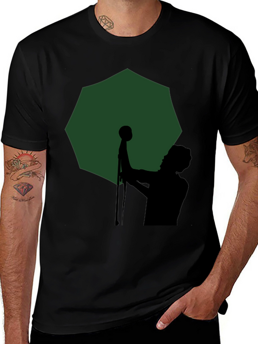 Silhouette Singer Graphic Tee - Mens Black T-Shirt