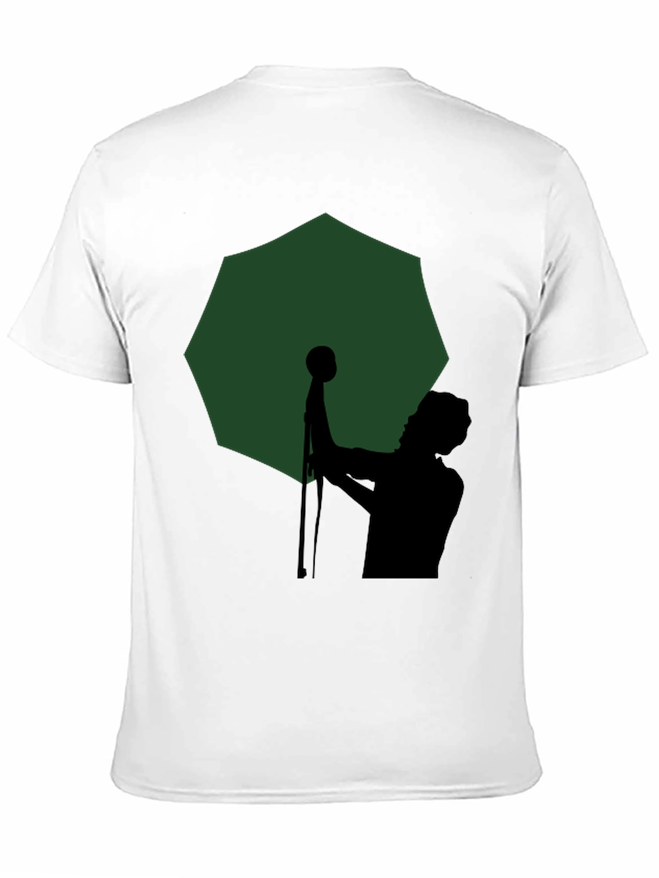 Silhouette Singer Graphic Tee - Mens Black T-Shirt