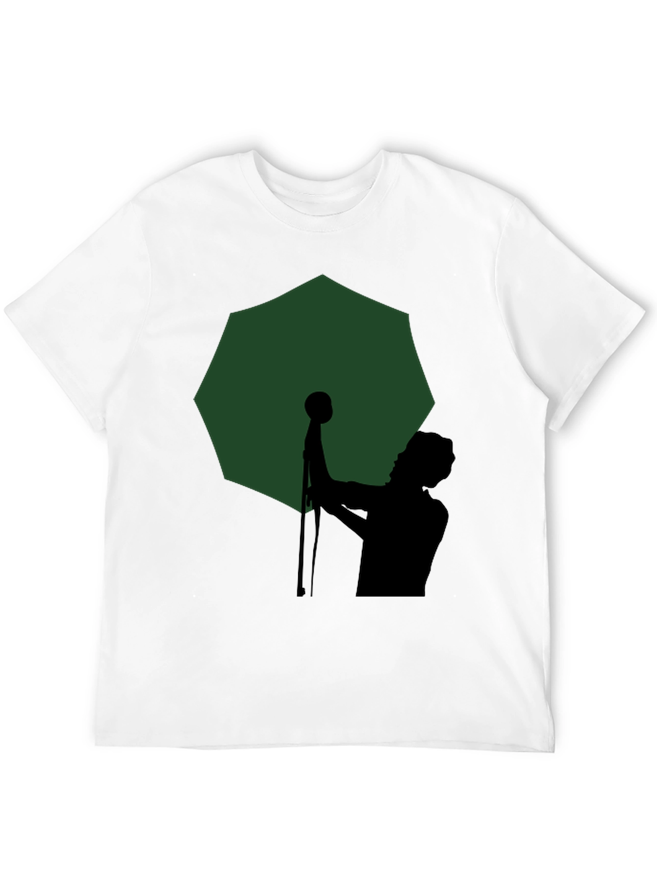Silhouette Singer Graphic Tee - Mens Black T-Shirt