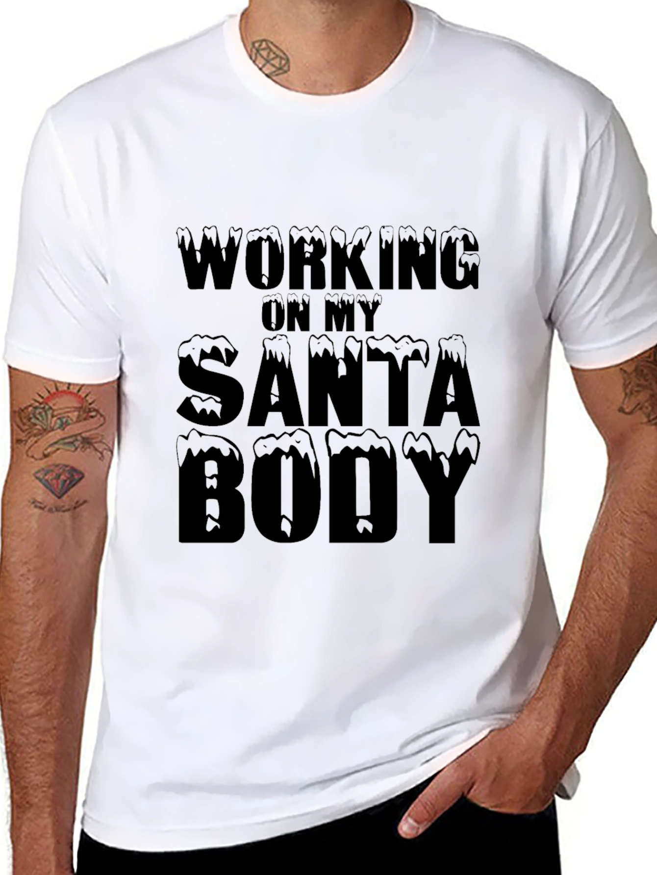 Working On My Santa Body T-Shirt