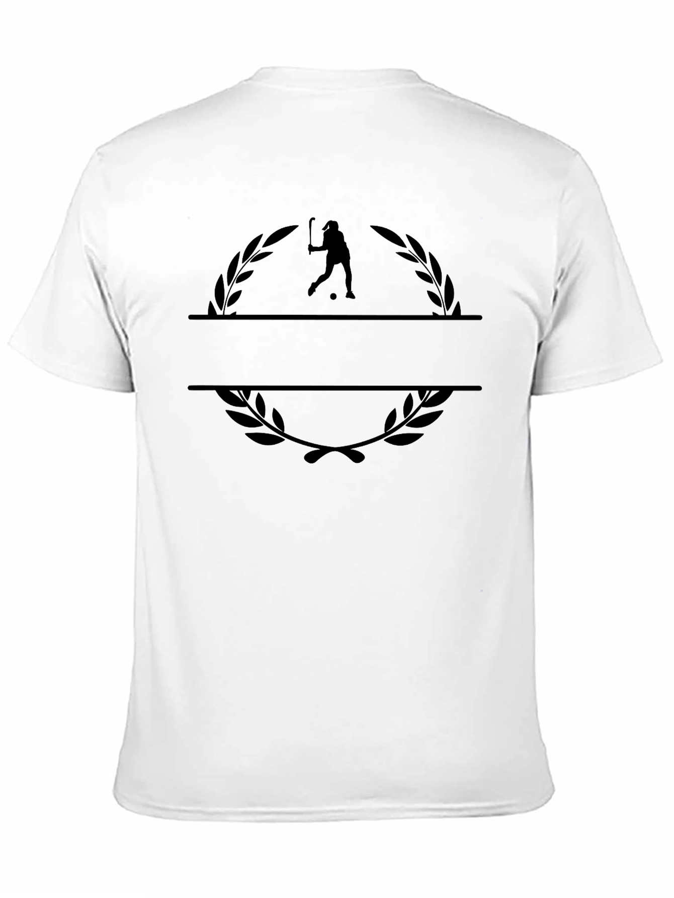 Stylish Black Tennis Graphic Tee