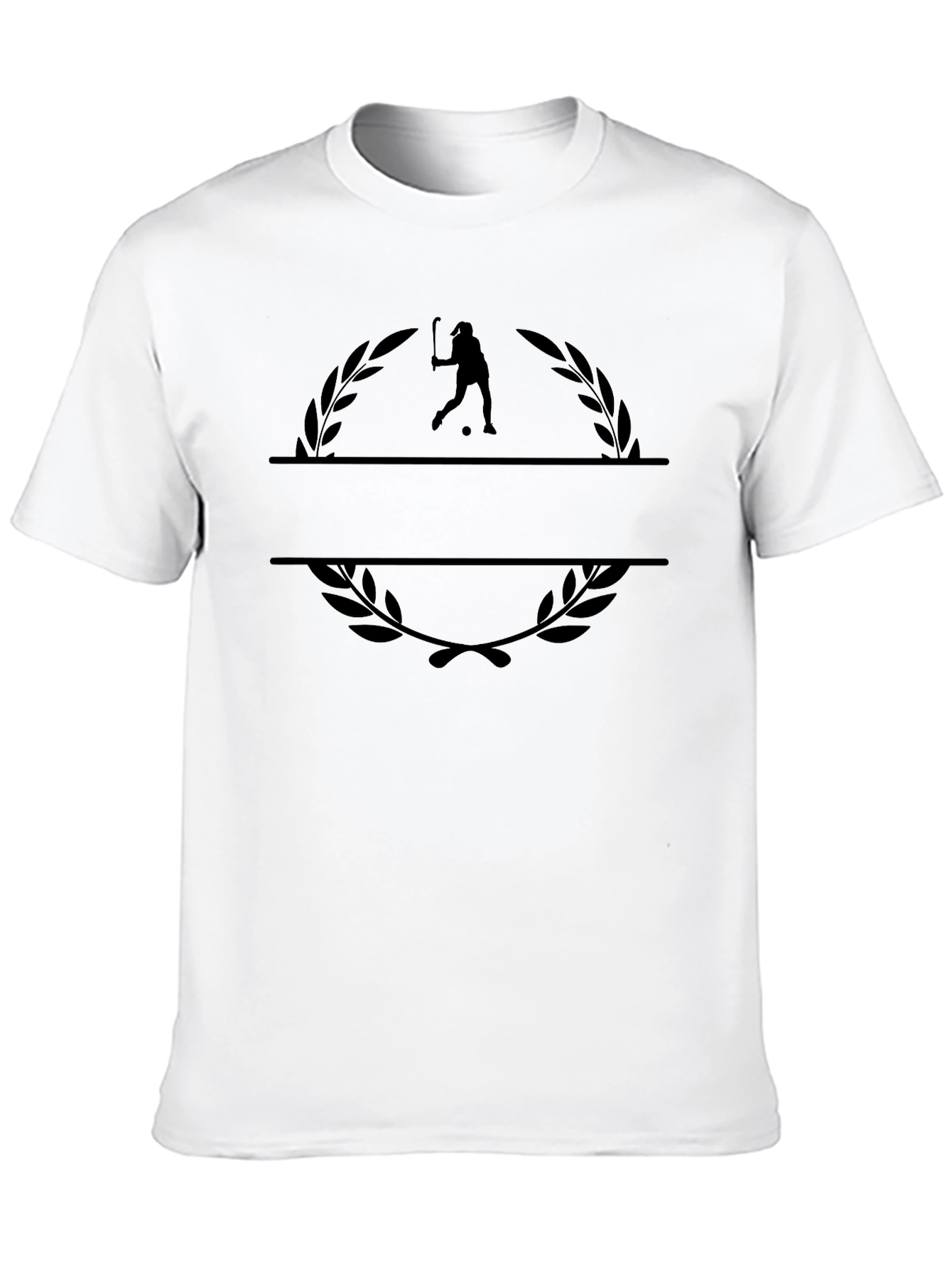 Stylish Black Tennis Graphic Tee