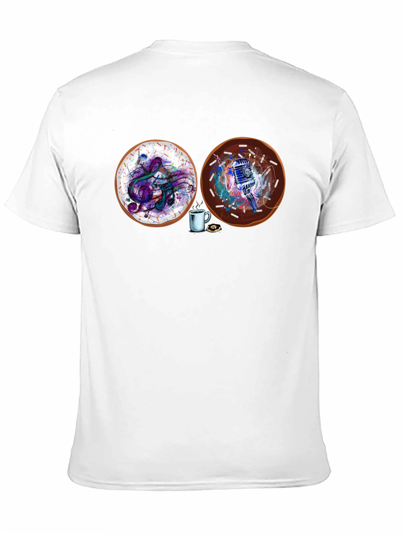 Music & Microphone Donuts Graphic Tee