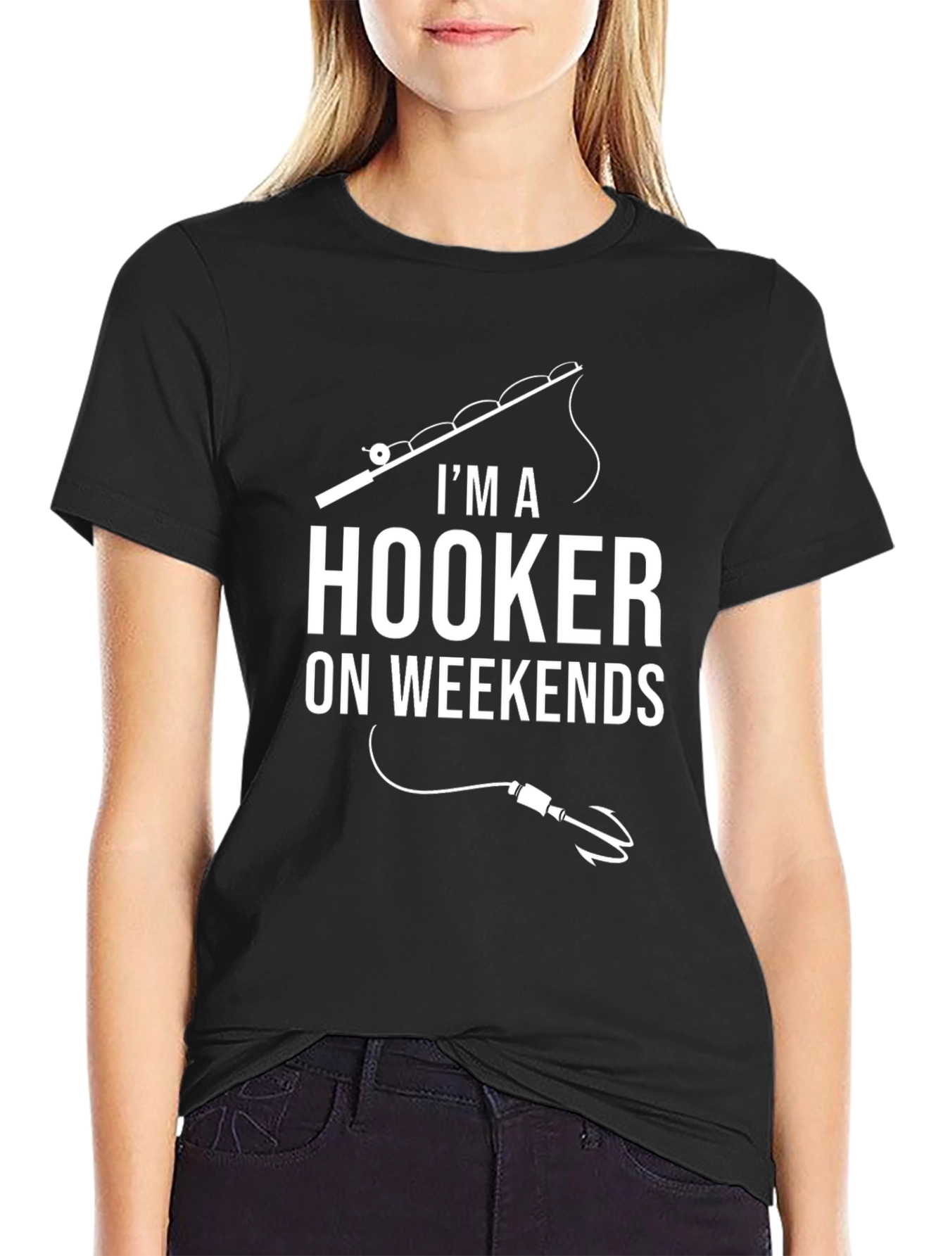 Im A Hooker On Weekends Fishing T-Shirt