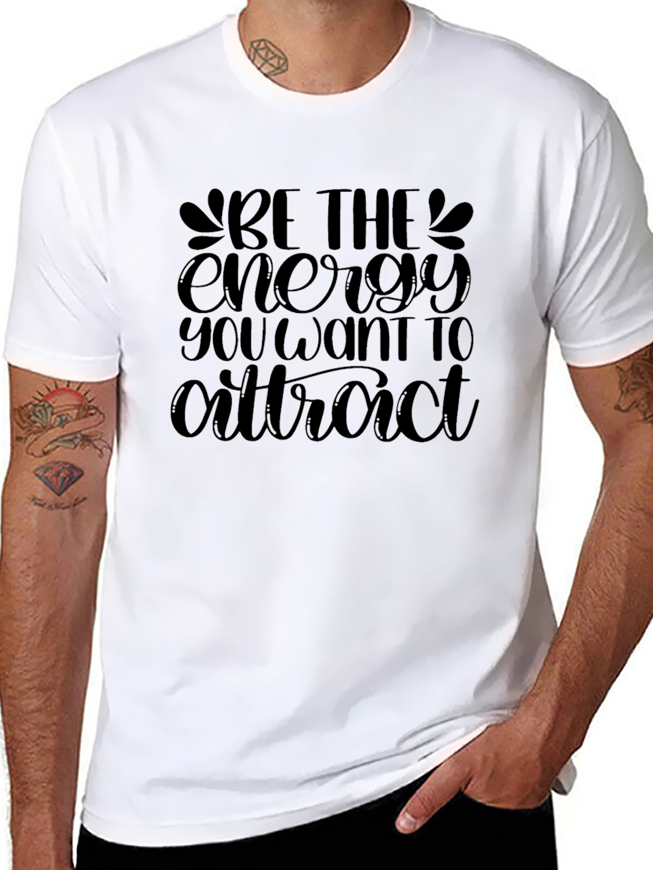 Be the Energy Graphic Black T-Shirt
