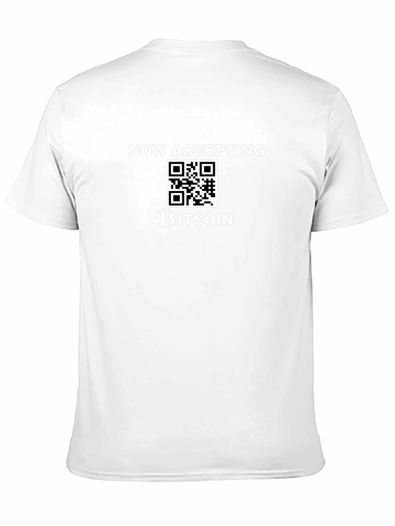 Bitcoin QR Code Black T-Shirt
