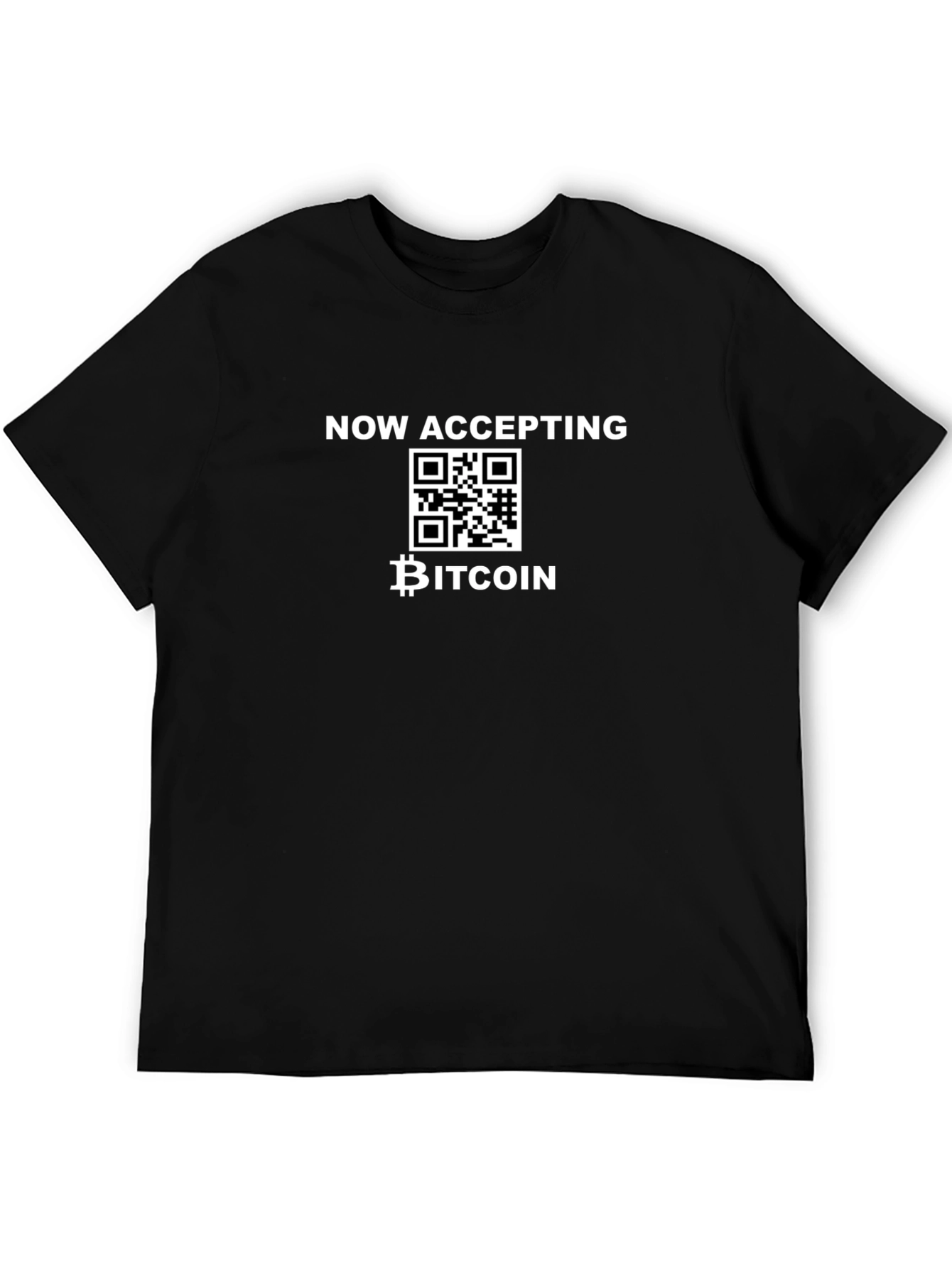 Bitcoin QR Code Black T-Shirt