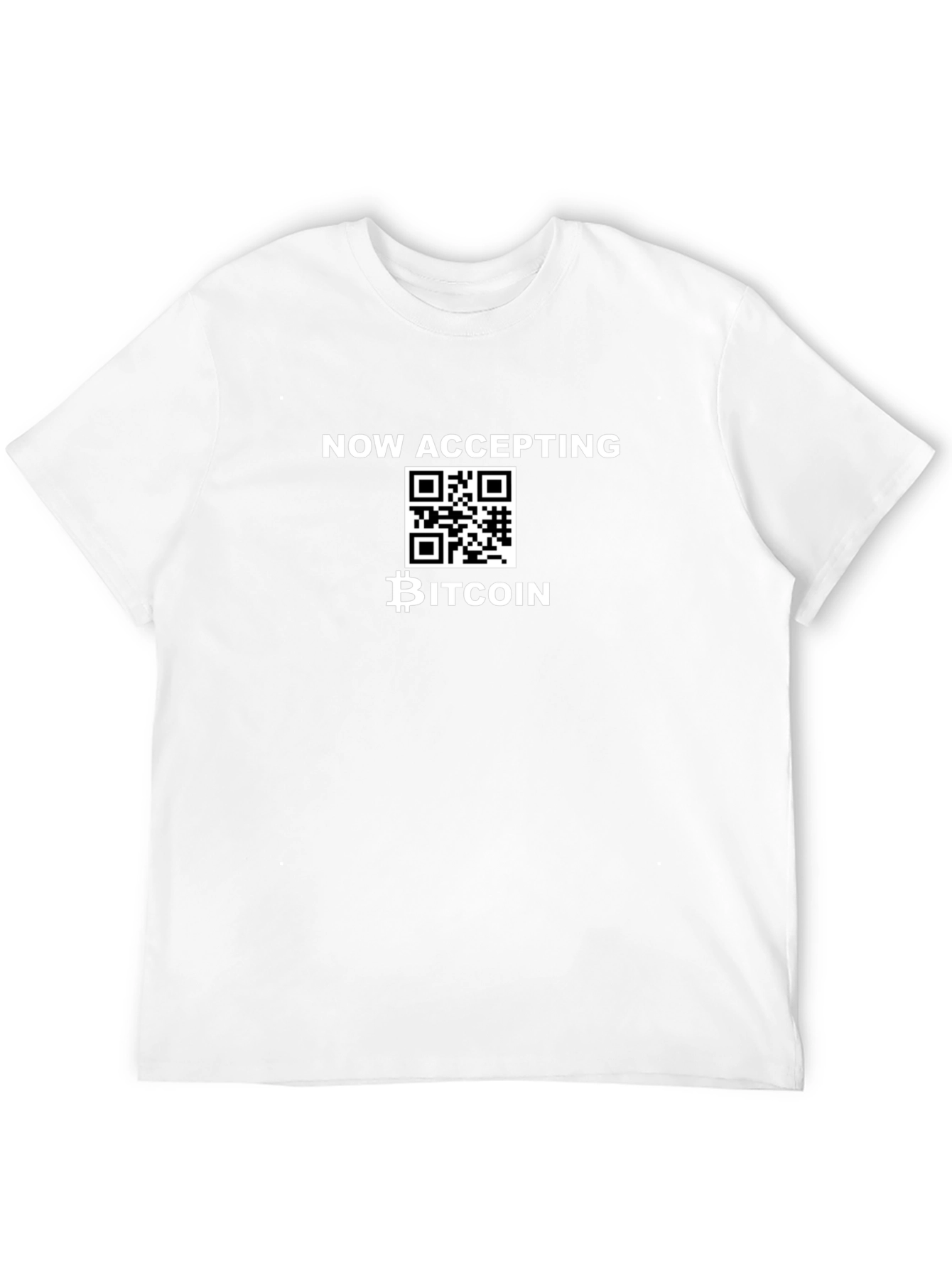 Bitcoin QR Code Black T-Shirt