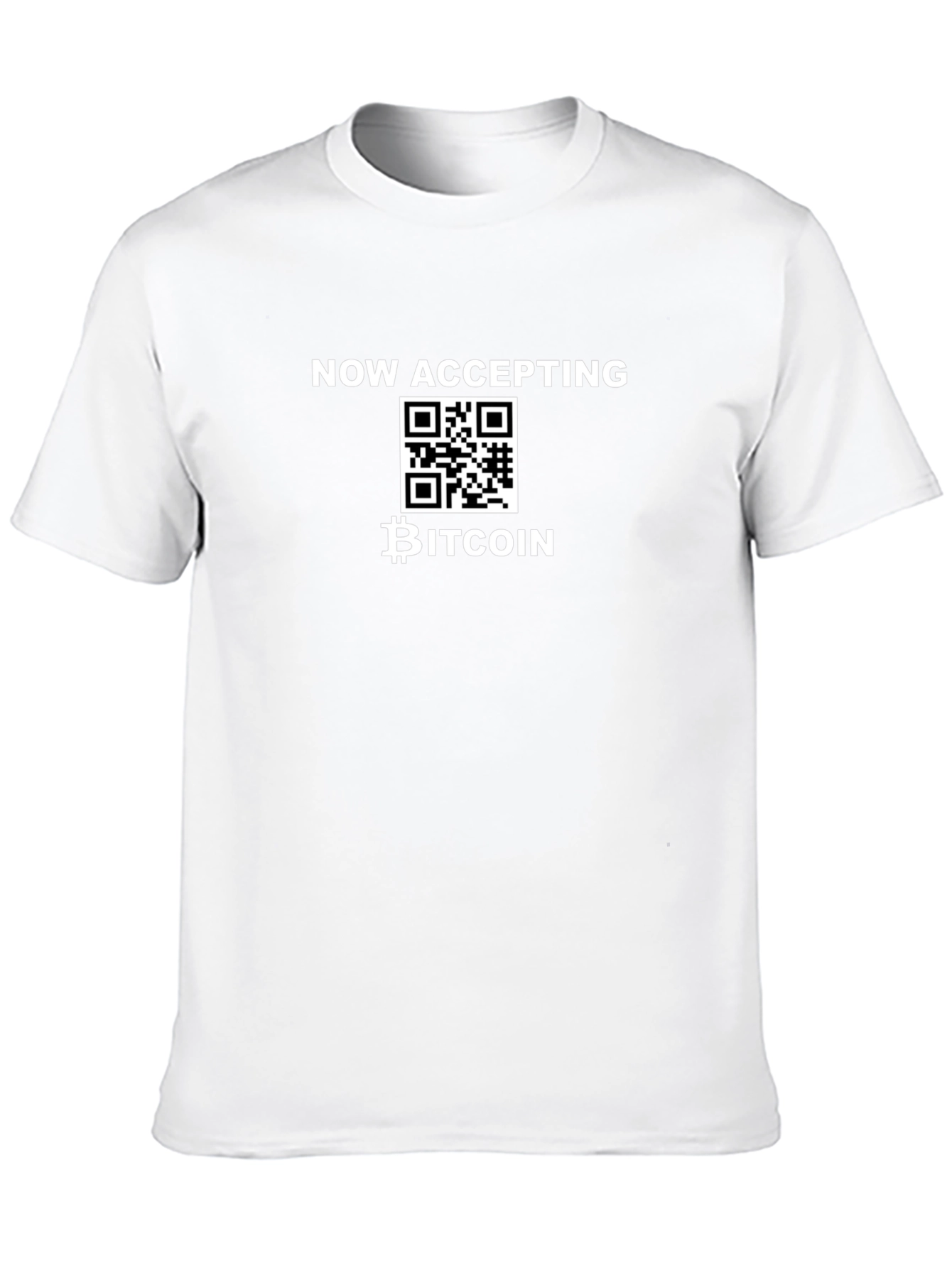 Bitcoin QR Code Black T-Shirt