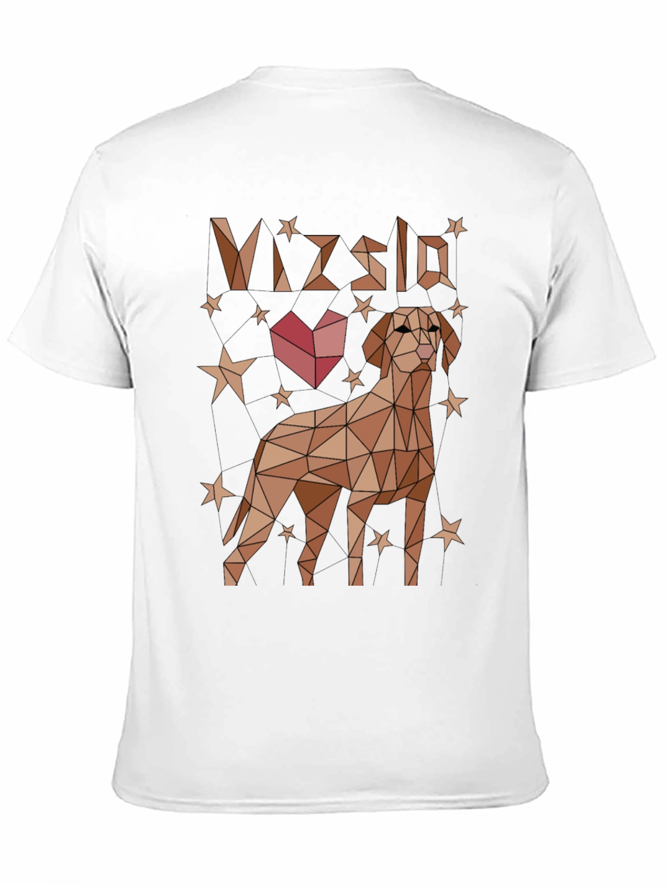 Geometric Vizsla Dog Graphic T-Shirt