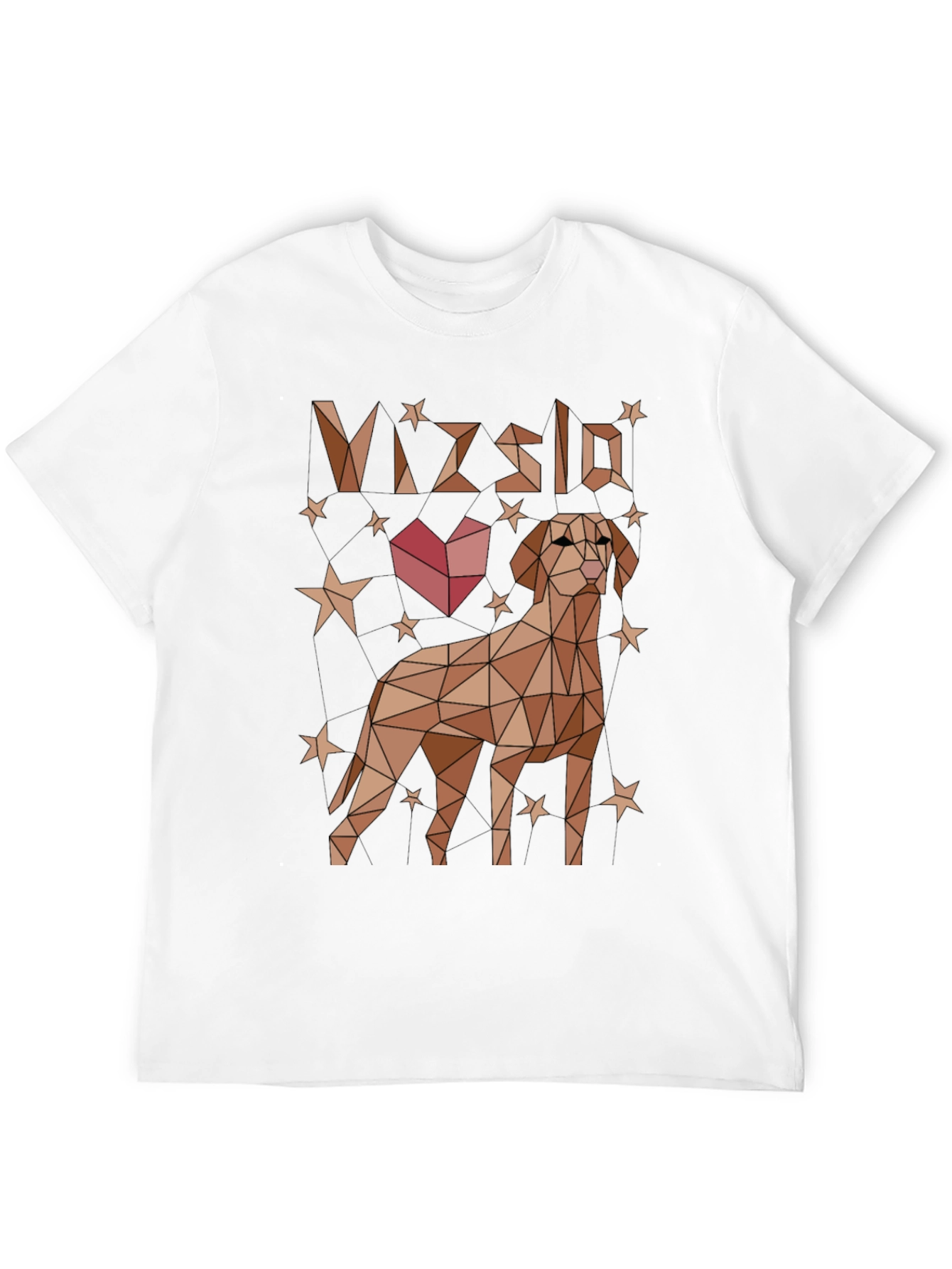 Geometric Vizsla Dog Graphic T-Shirt