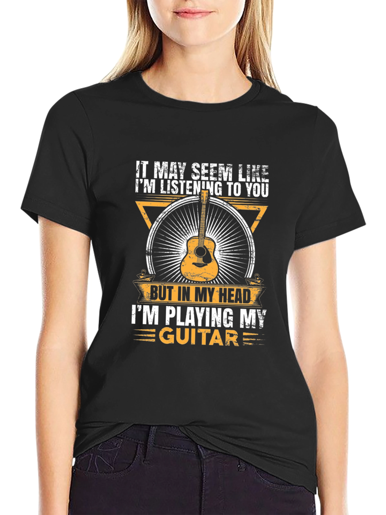 Guitar Lover T-Shirt: Im Playing My Guitar