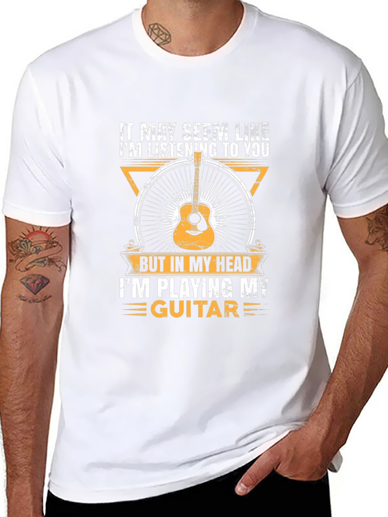 Guitar Lover T-Shirt: Im Playing My Guitar