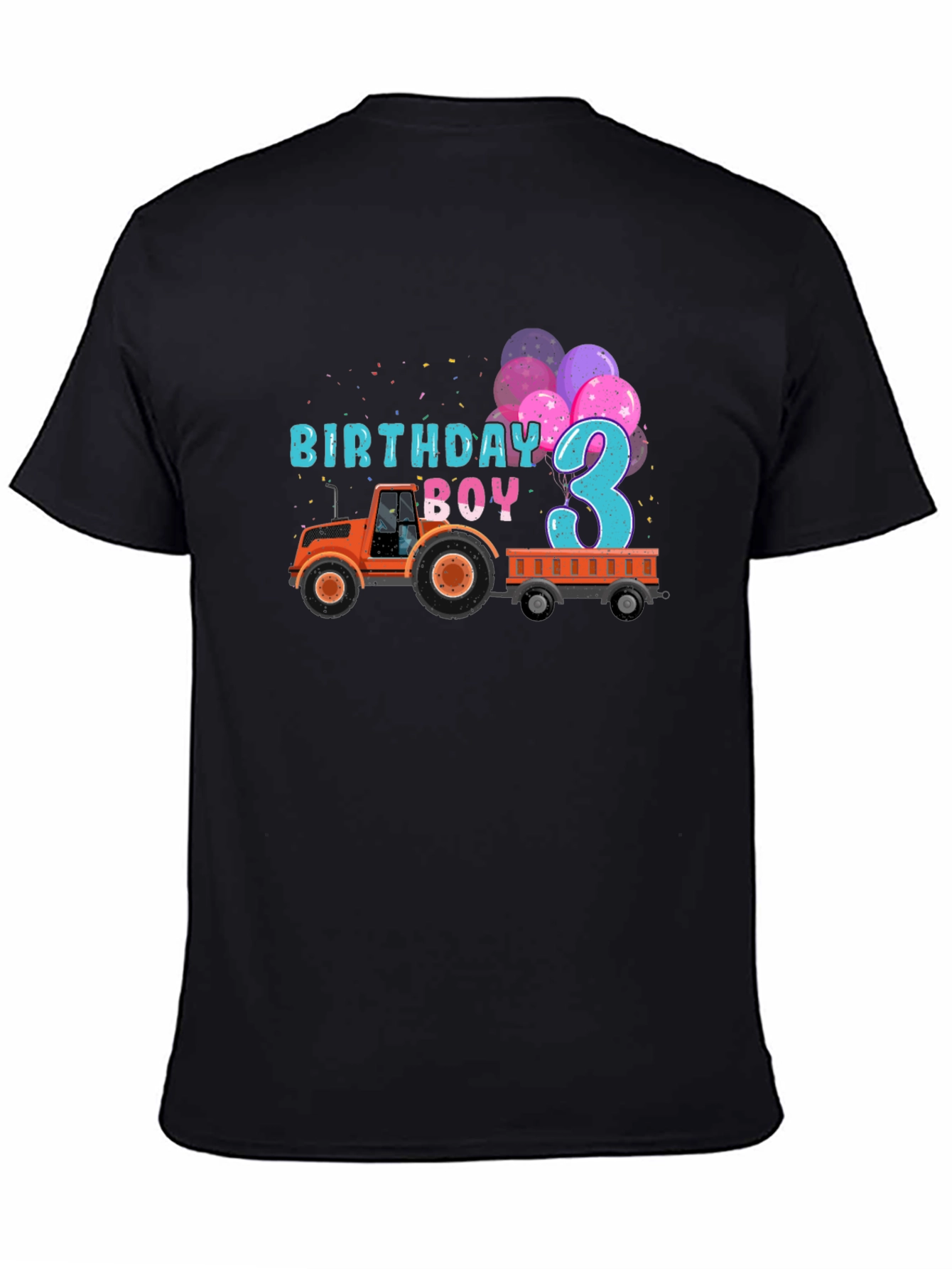 Birthday Boy 3 Tractor T-Shirt