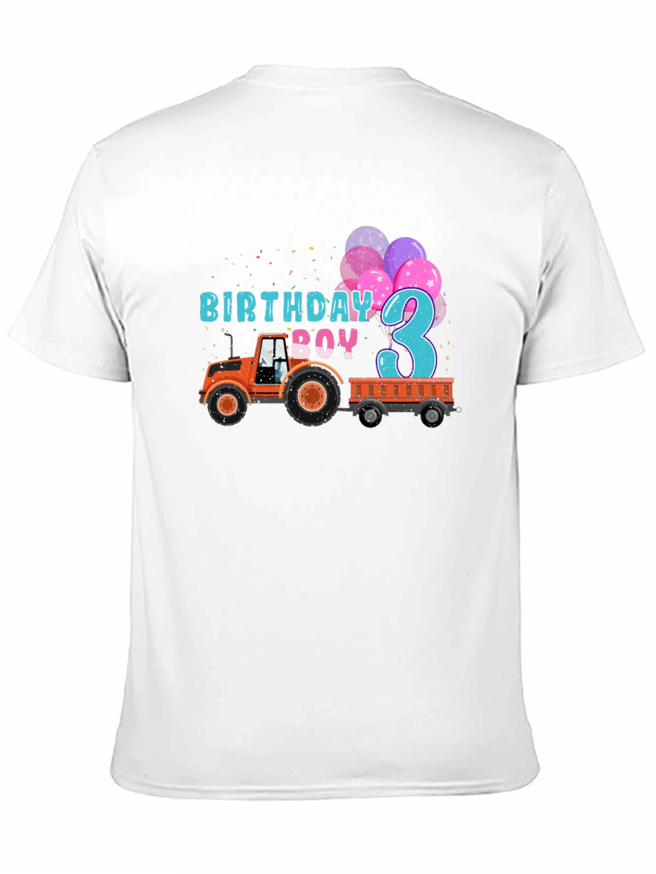 Birthday Boy 3 Tractor T-Shirt