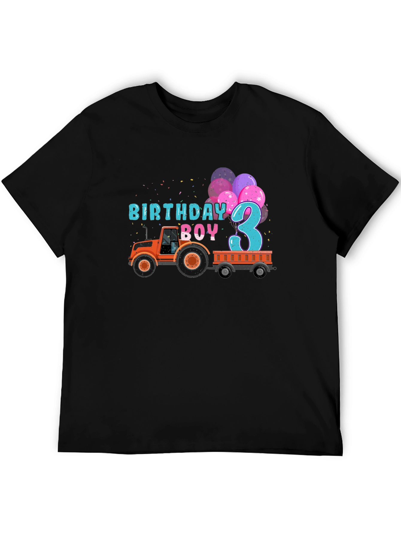 Birthday Boy 3 Tractor T-Shirt