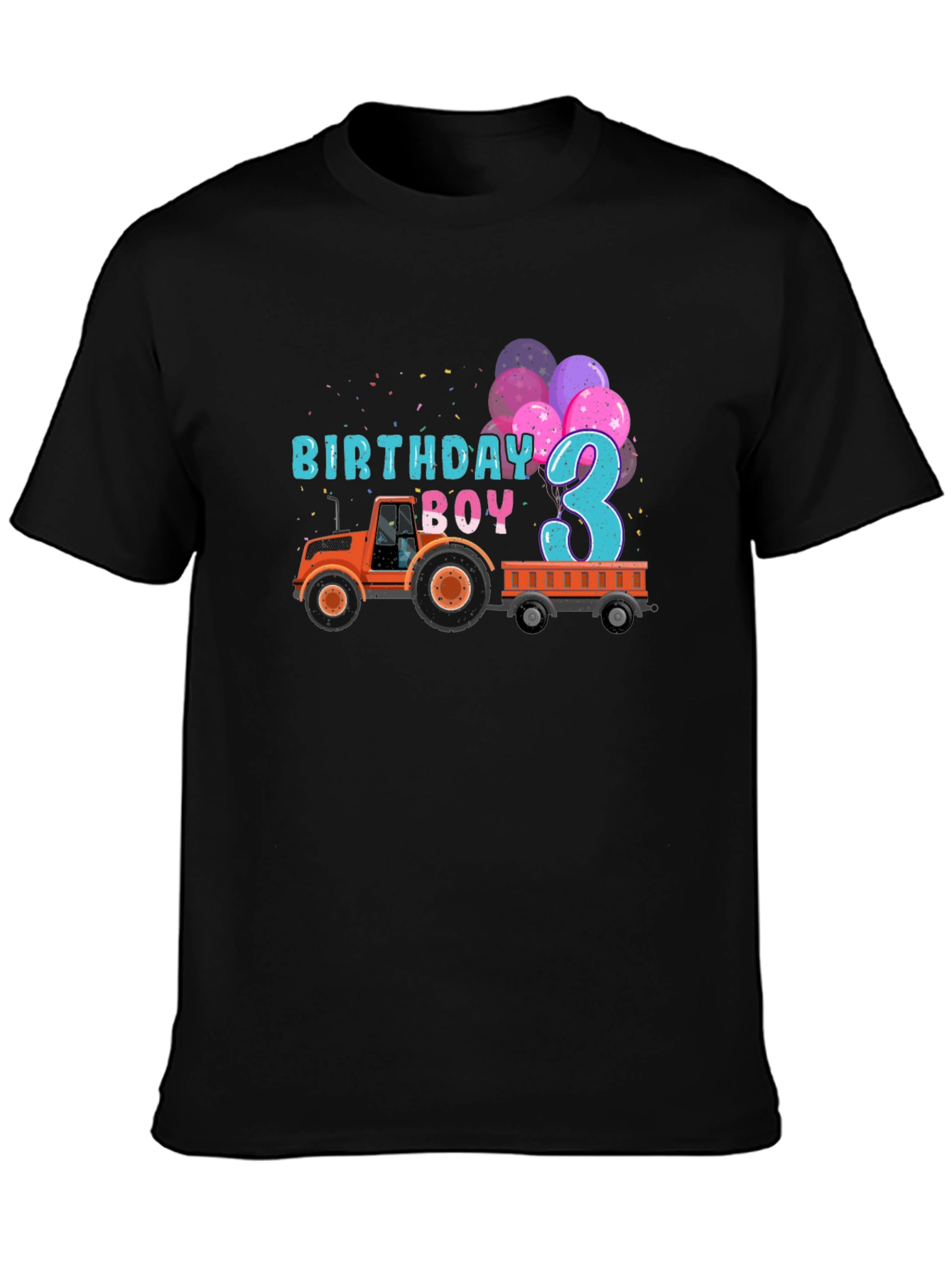 Birthday Boy 3 Tractor T-Shirt