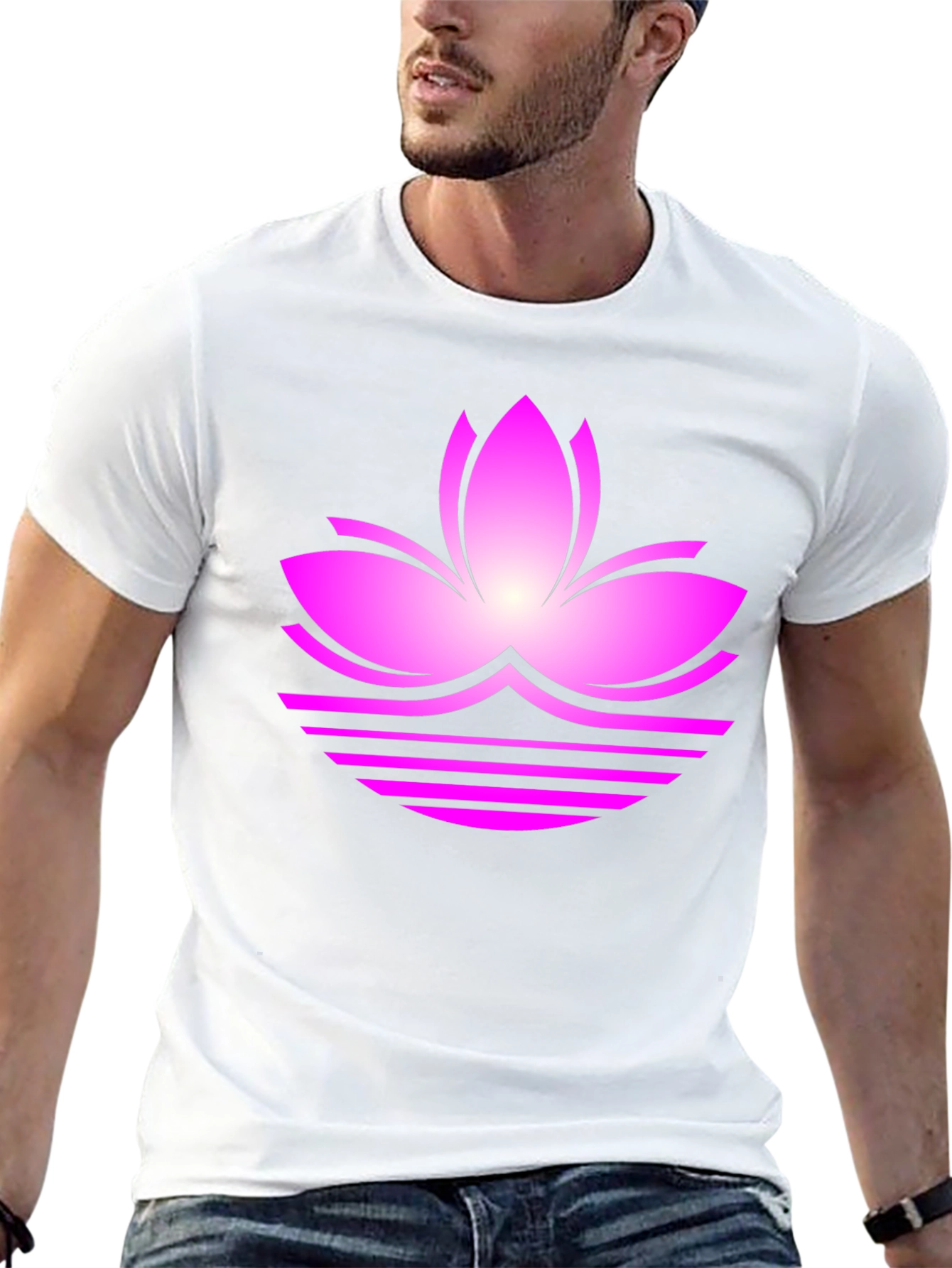 Lotus Flower Graphic Tee - Casual Comfort