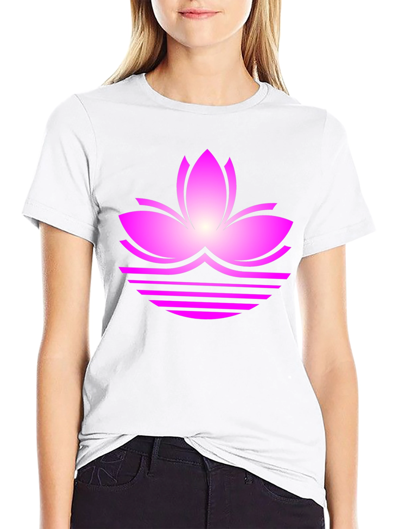 Lotus Flower Graphic Tee - Casual Comfort