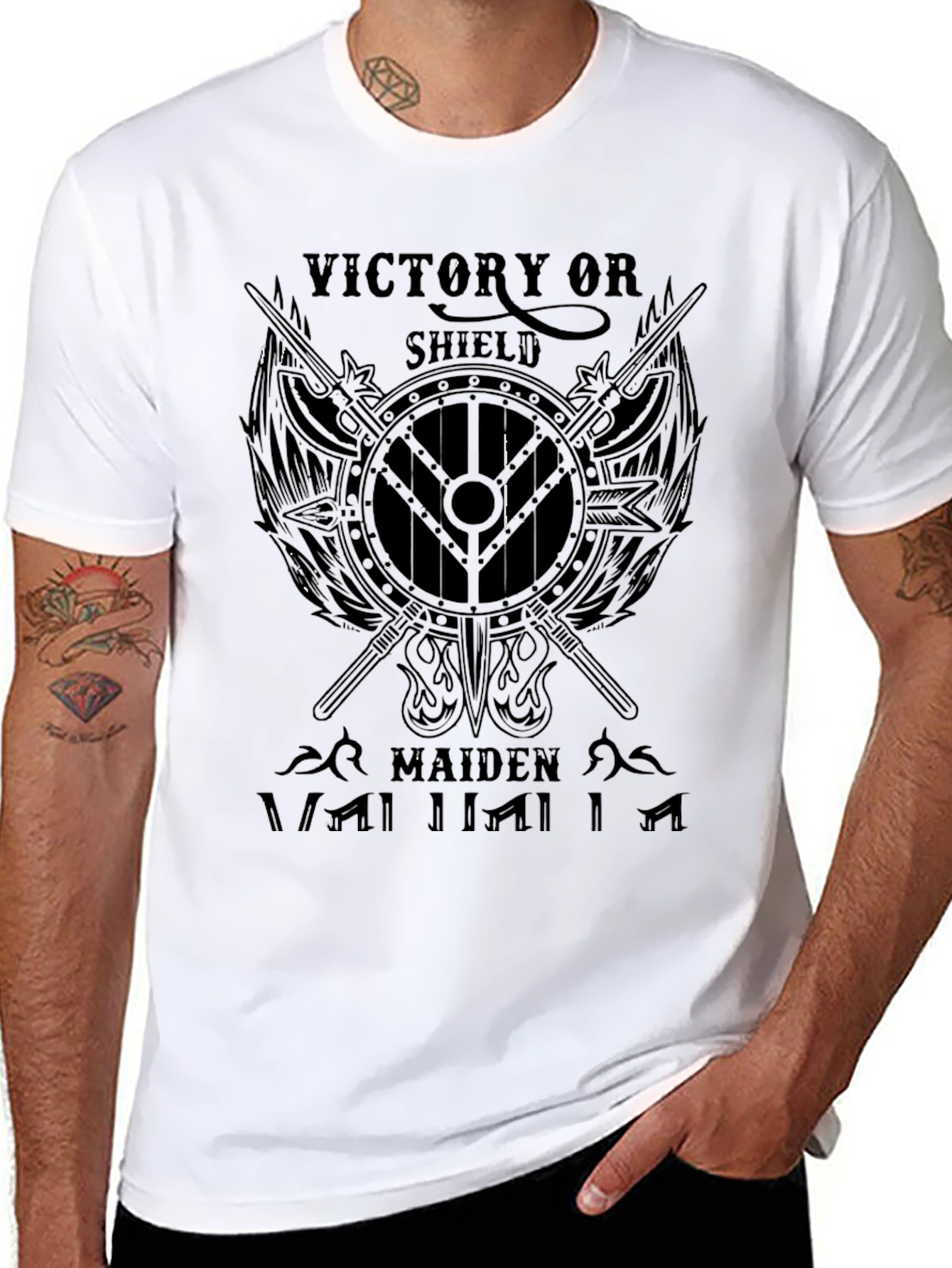 Victory or Shield Maiden Viking T-Shirt