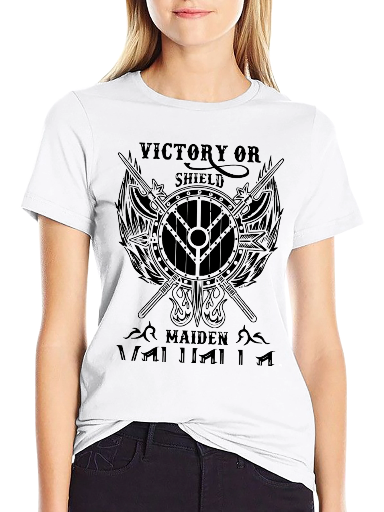Victory or Shield Maiden Viking T-Shirt