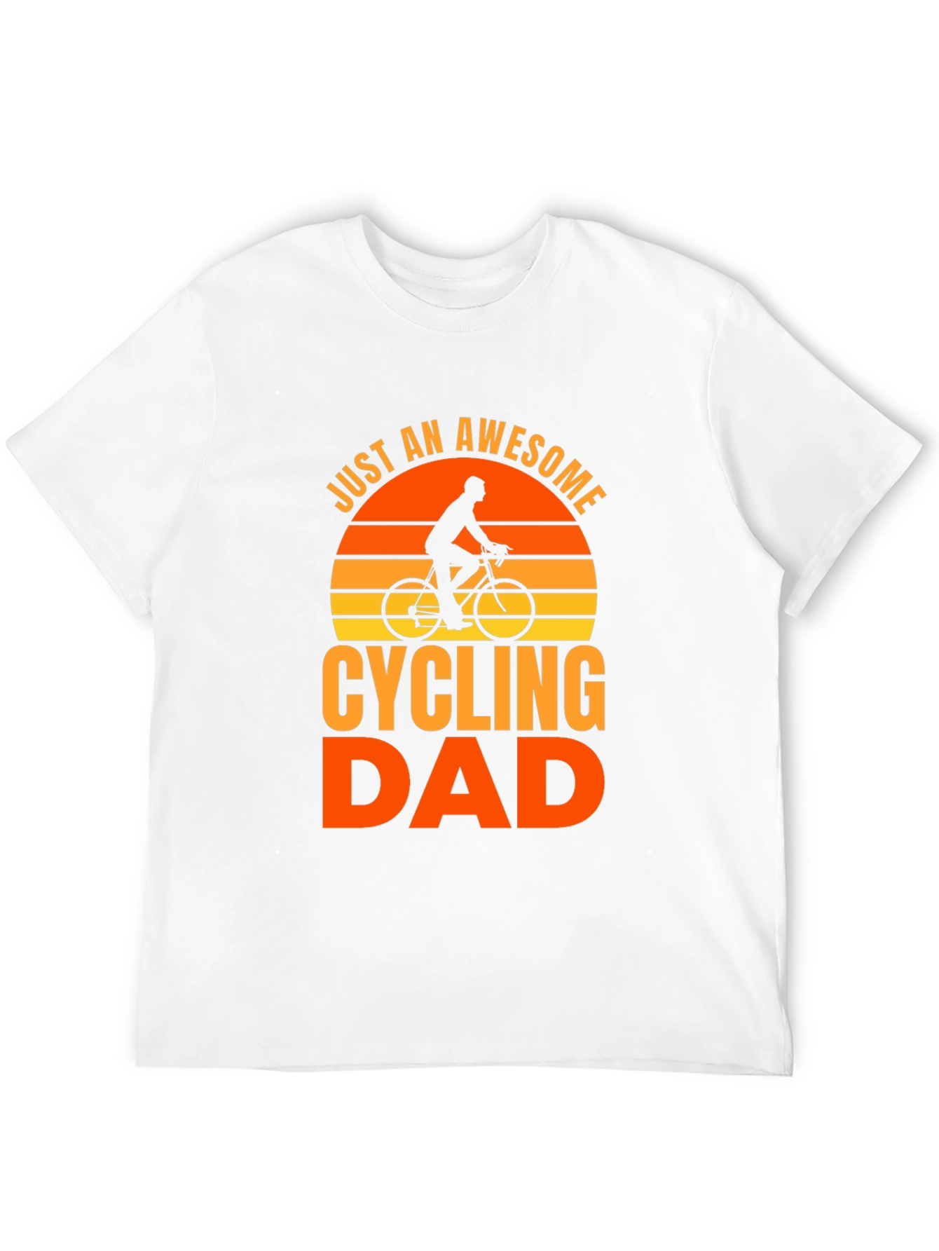 Awesome Cycling Dad T-Shirt - Black