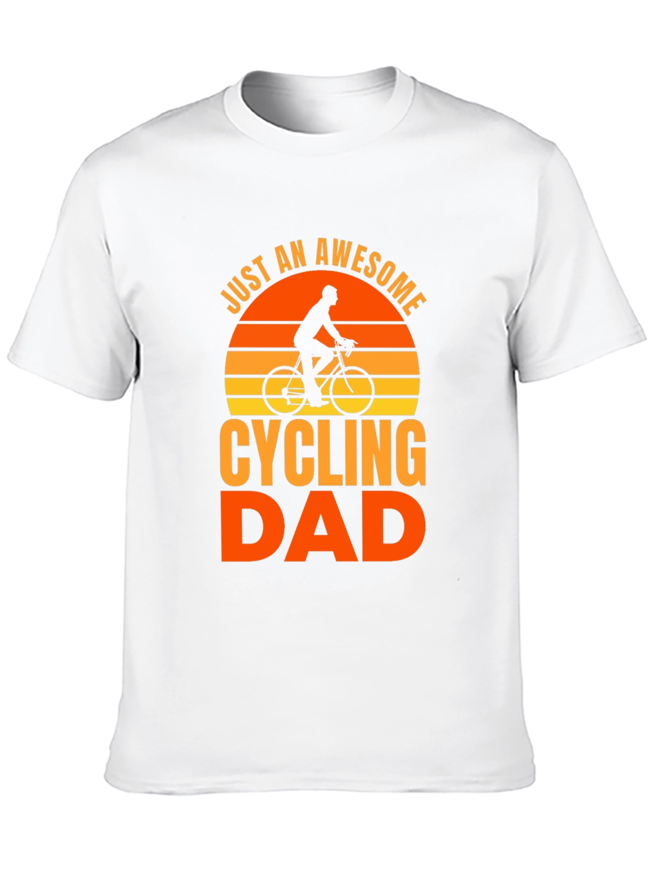 Awesome Cycling Dad T-Shirt - Black