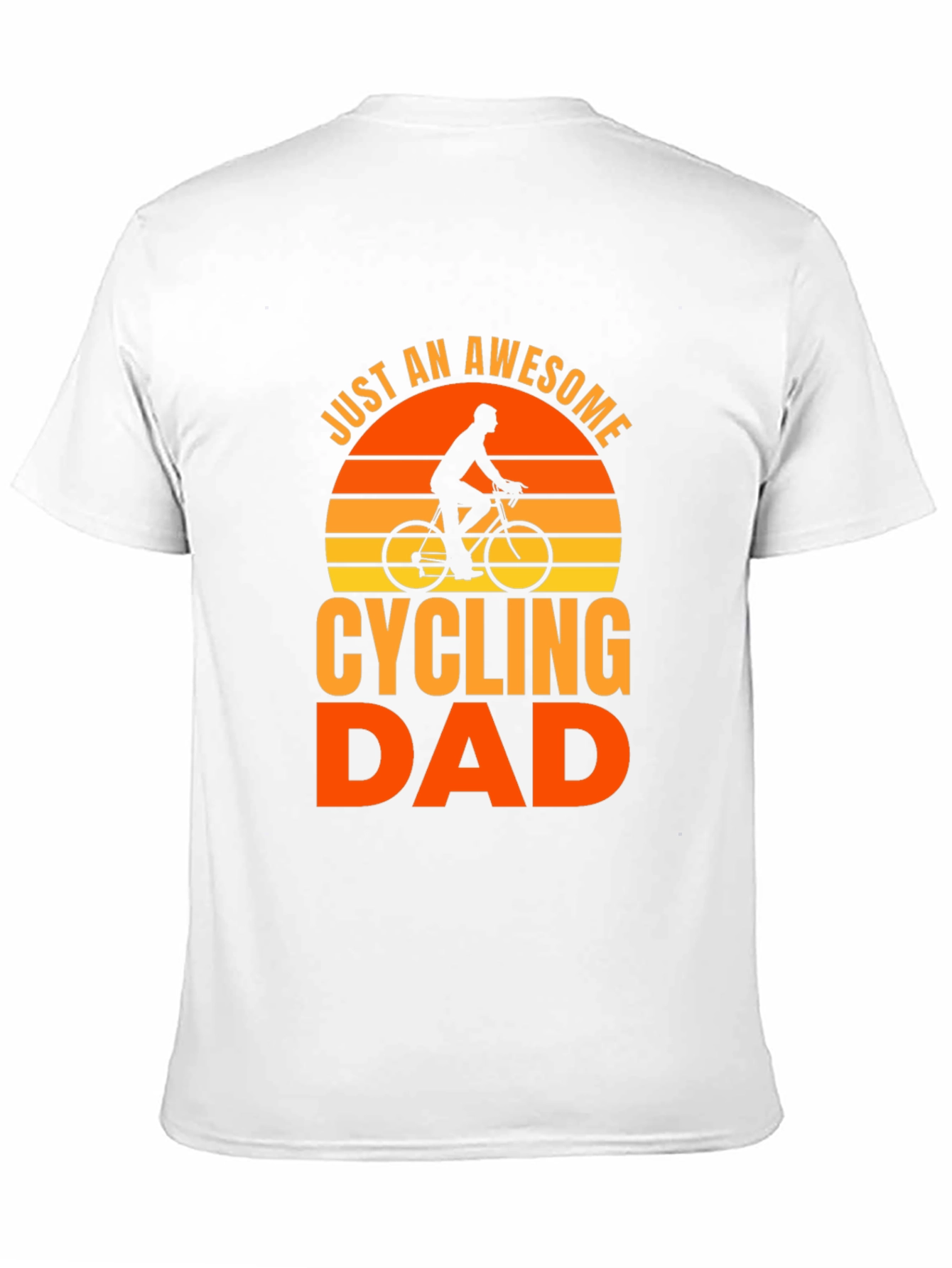 Awesome Cycling Dad T-Shirt - Black