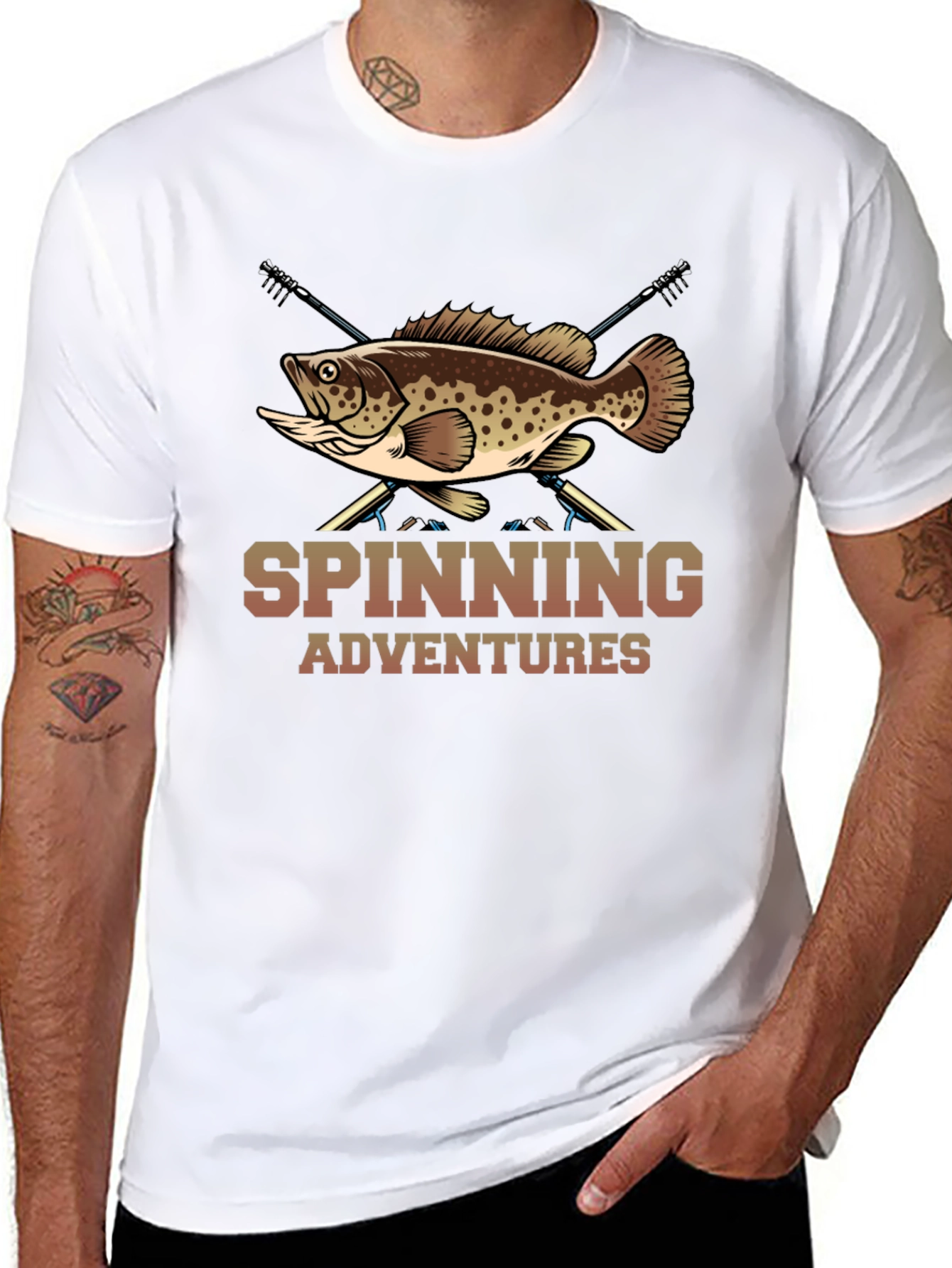 Spinning Adventures Fishing T-Shirt