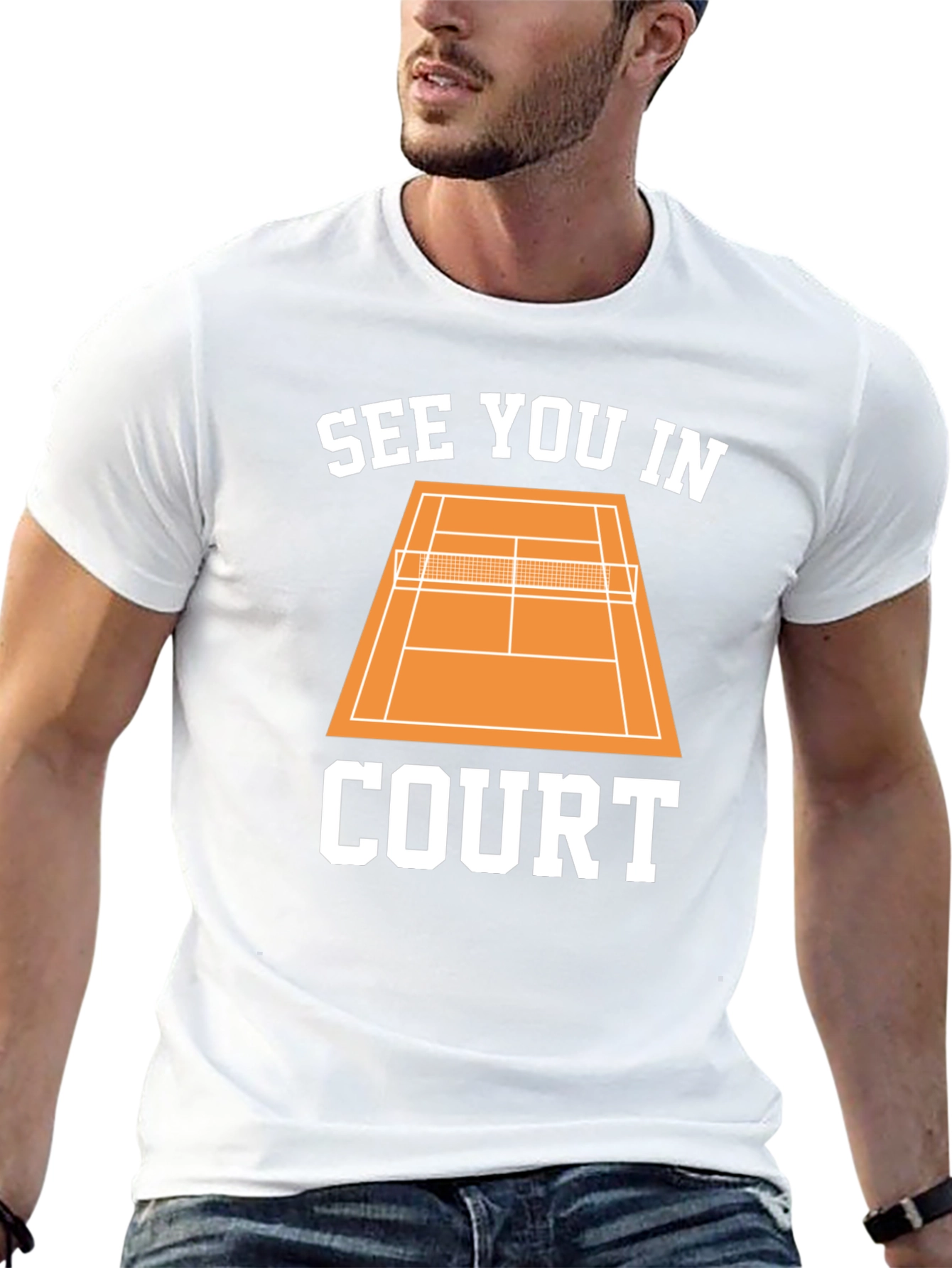See You in Court Tennis Graphic Tee