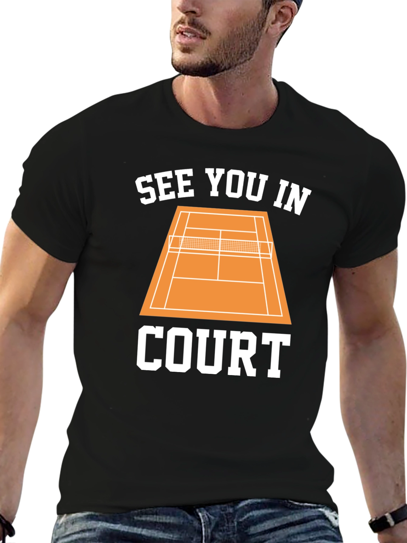 See You in Court Tennis Graphic Tee
