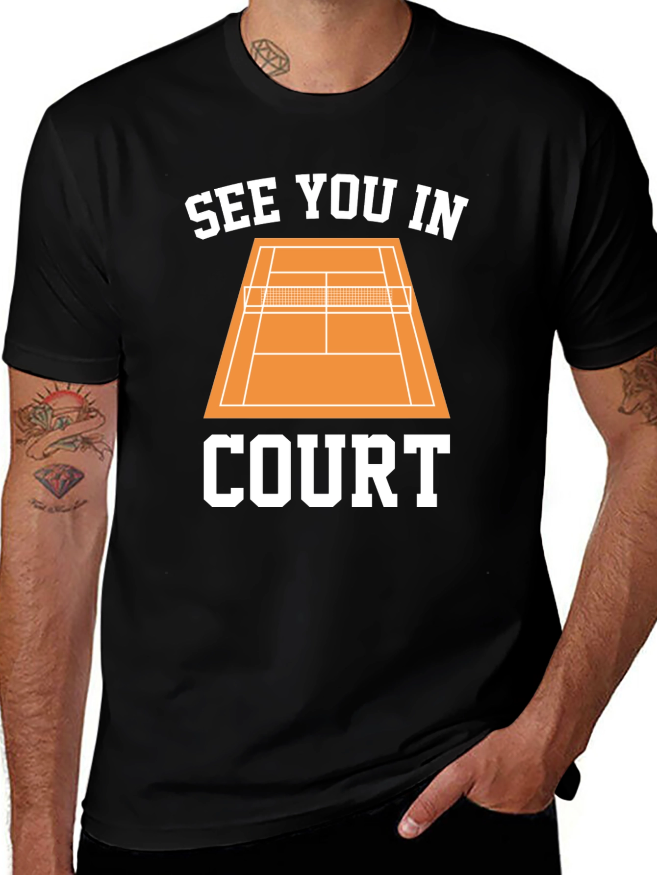 See You in Court Tennis Graphic Tee