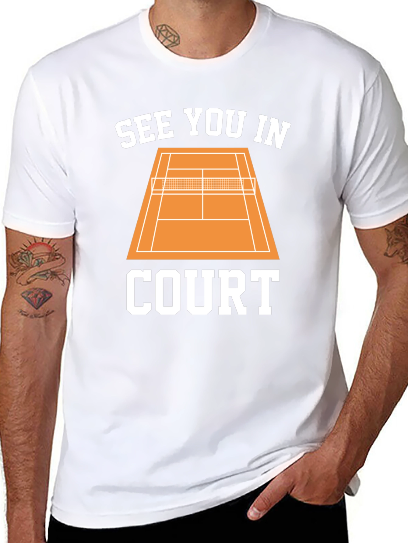 See You in Court Tennis Graphic Tee