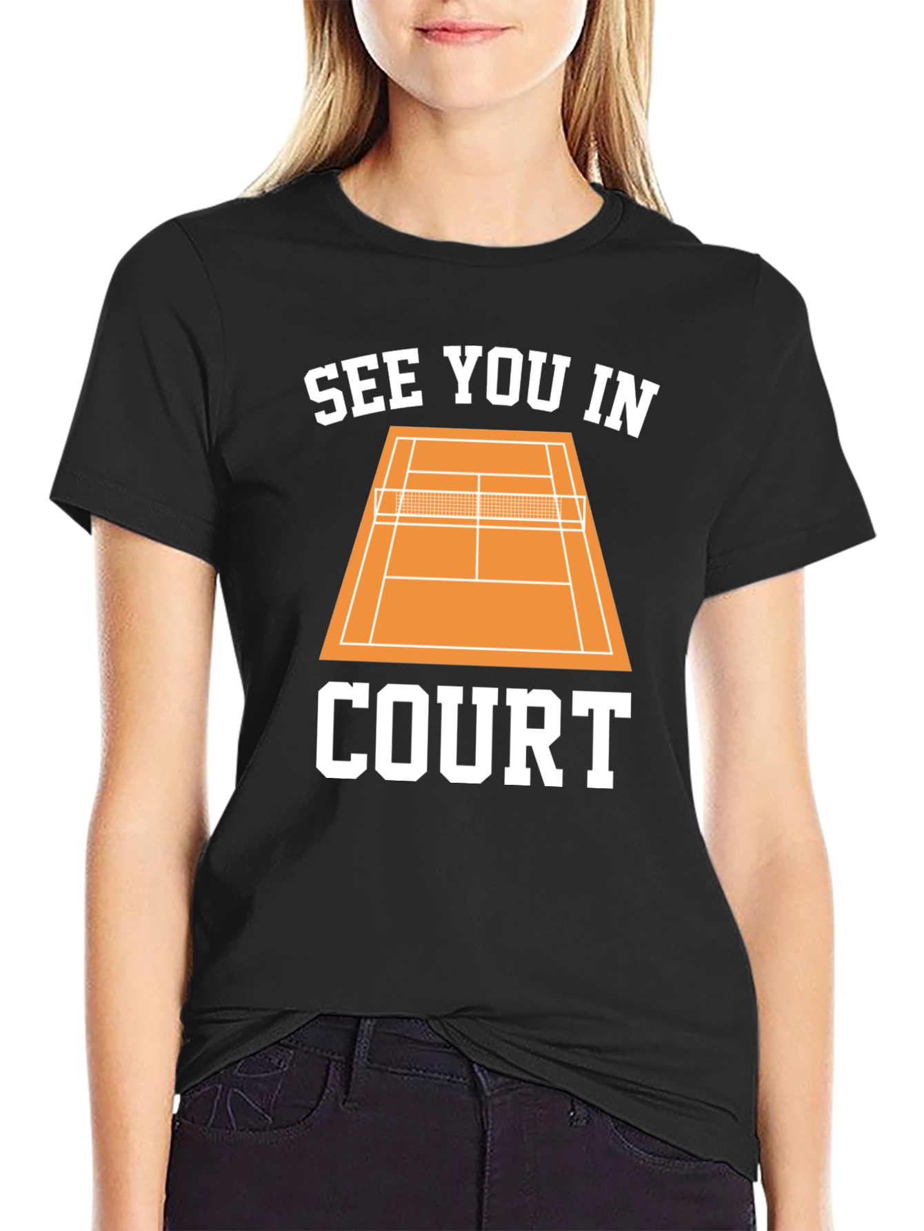 See You in Court Tennis Graphic Tee