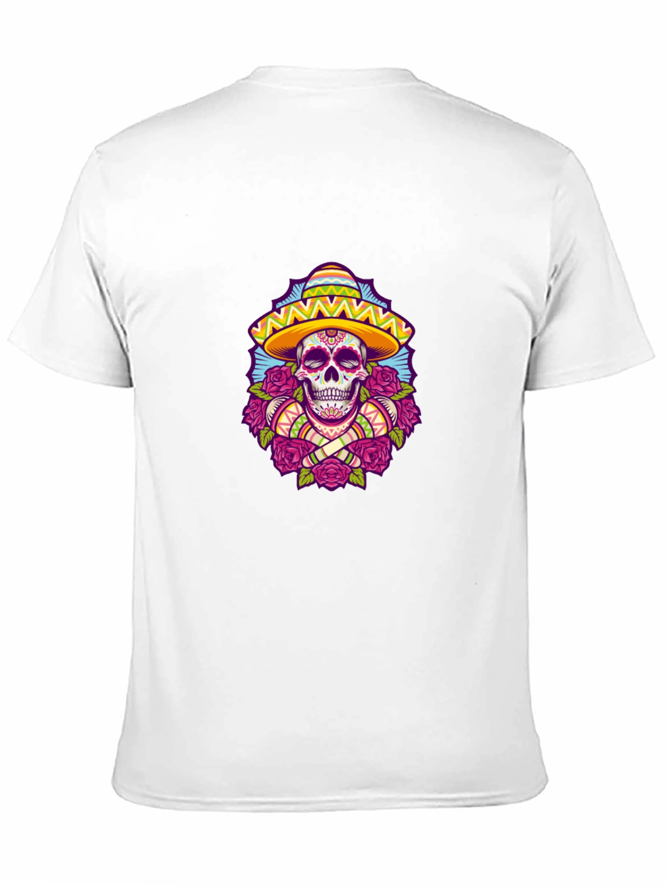 Day of the Dead Skull T-Shirt - Black