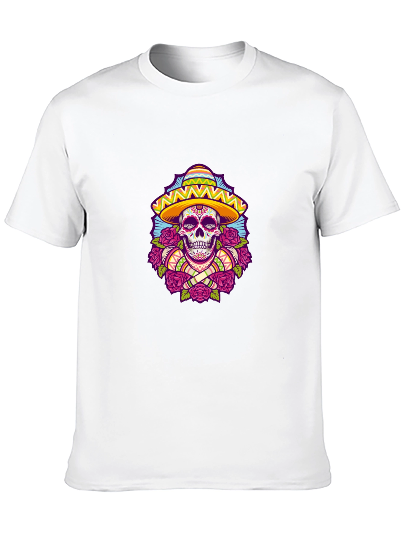Day of the Dead Skull T-Shirt - Black