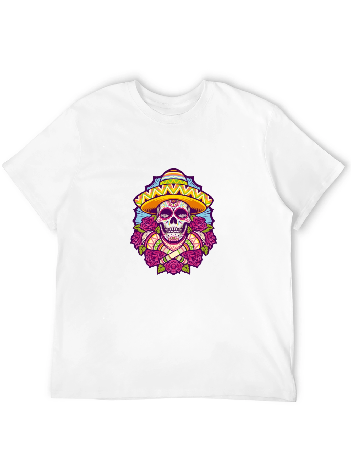 Day of the Dead Skull T-Shirt - Black