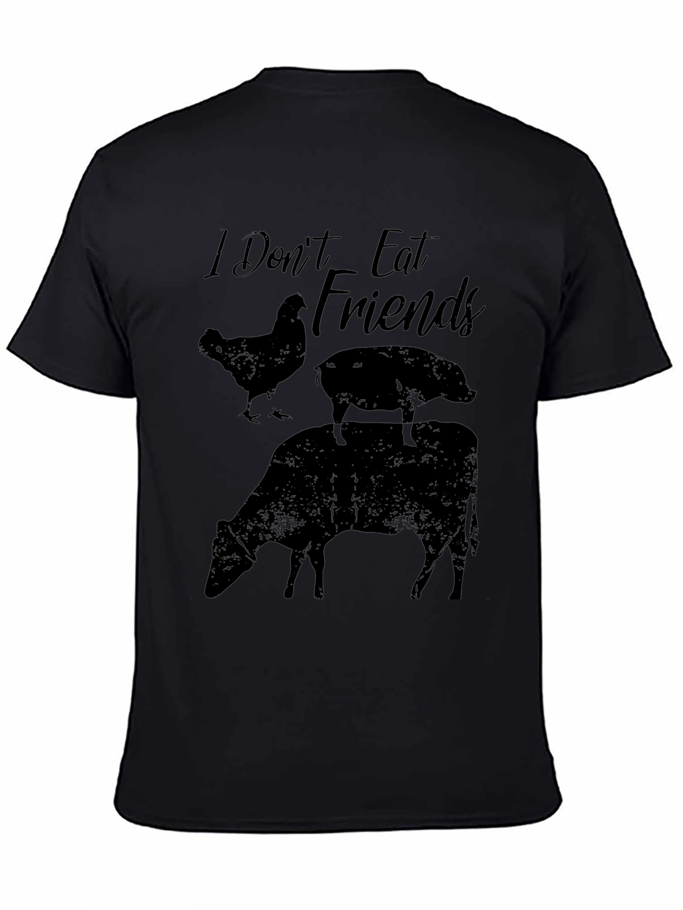 Vegan I Dont Eat Friends Graphic T-Shirt