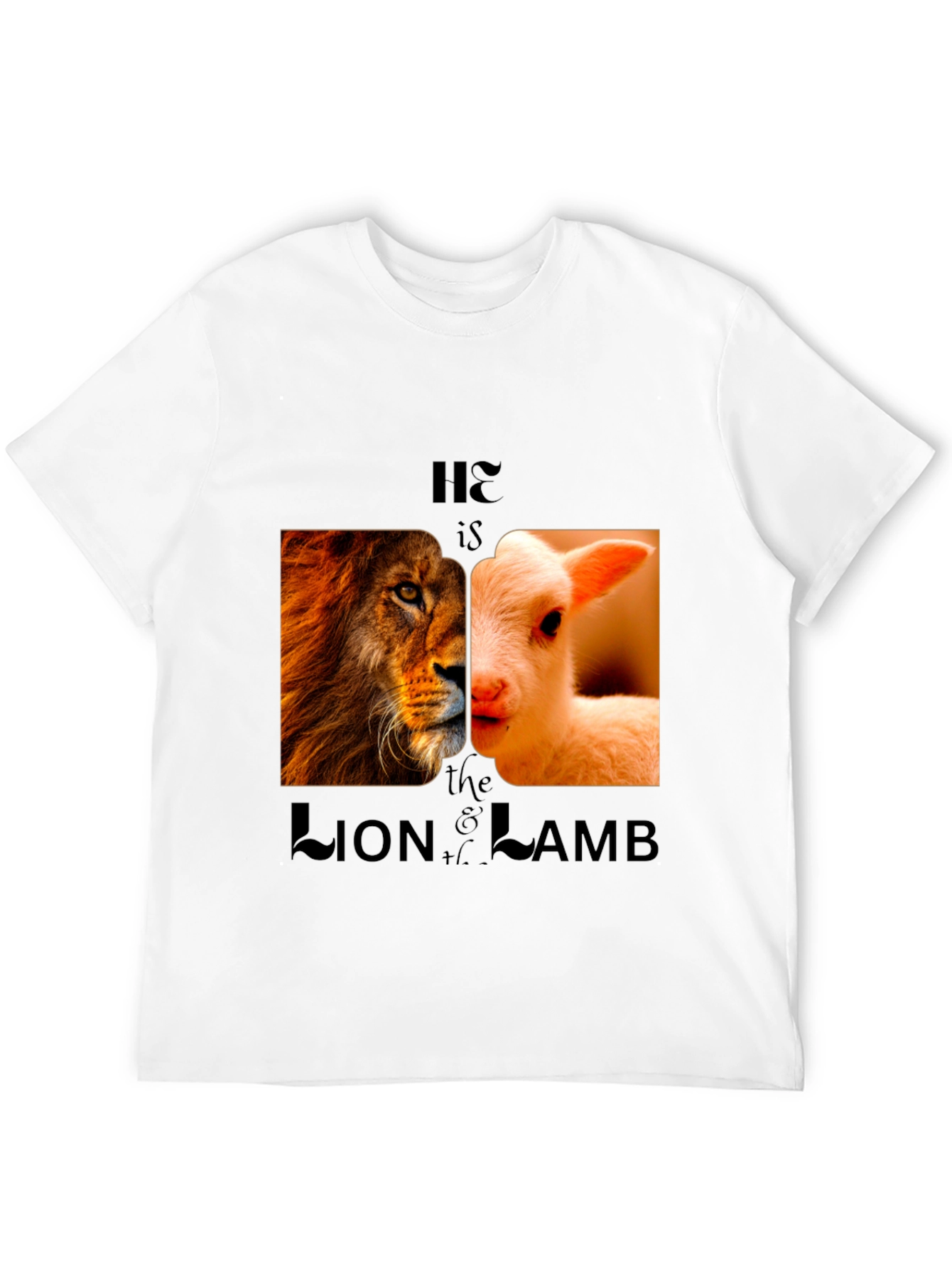 Lion and Lamb Graphic Tee - Christian Inspired Design