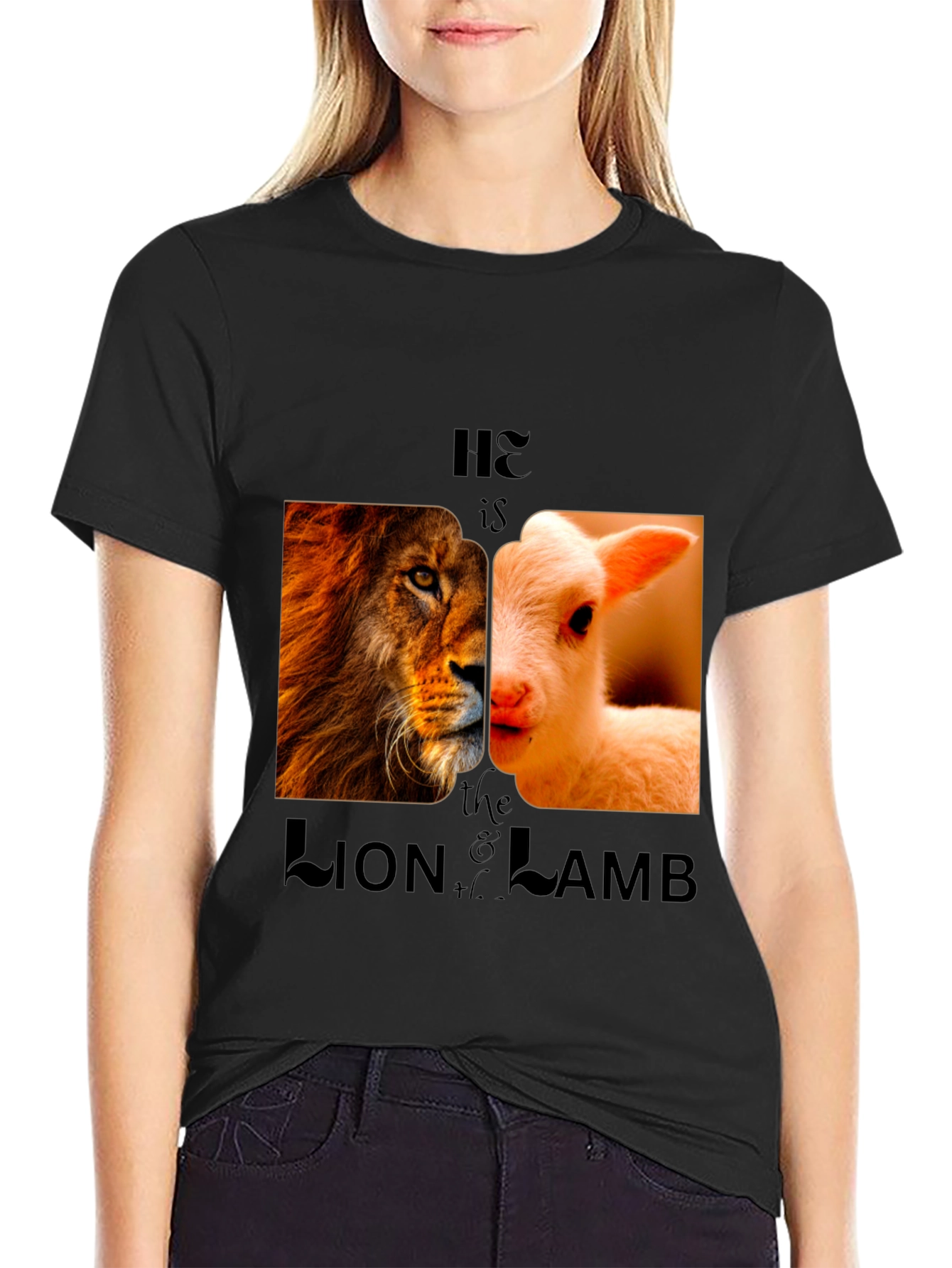 Lion and Lamb Graphic Tee - Christian Inspired Design