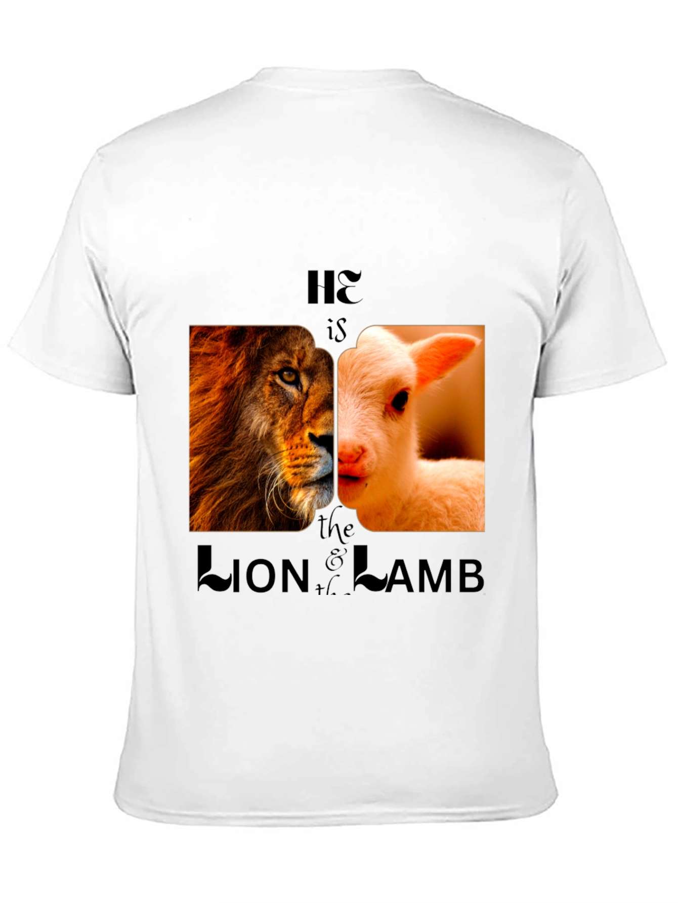 Lion and Lamb Graphic Tee - Christian Inspired Design