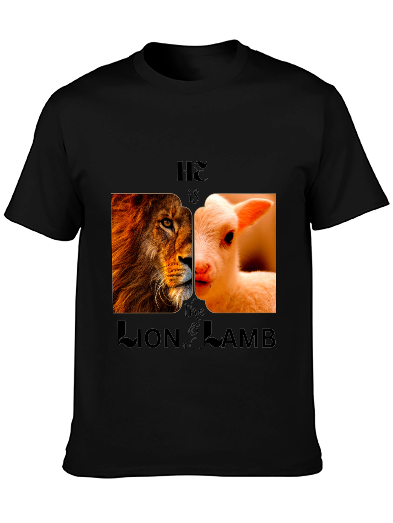 Lion and Lamb Graphic Tee - Christian Inspired Design